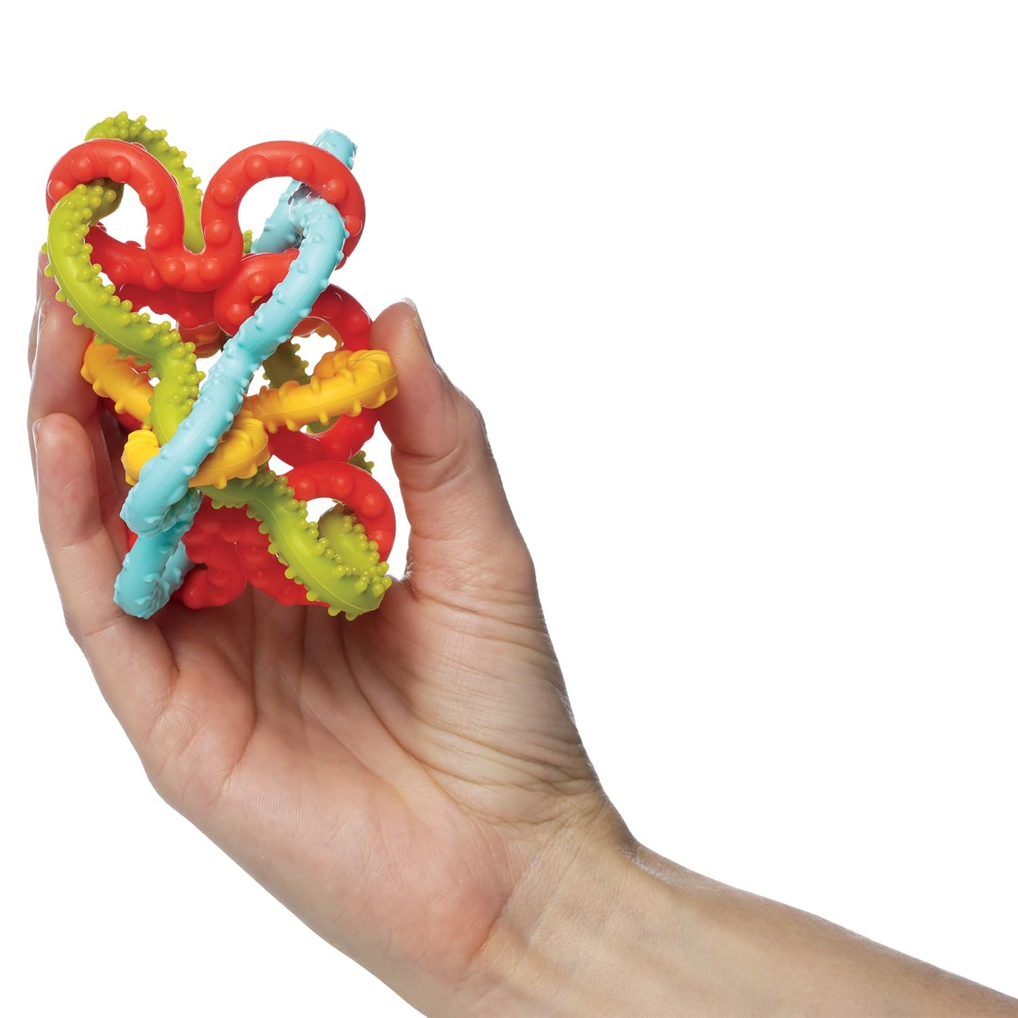 Manhattan Toy Squiggle Loops Textured Sensory Baby Teether Toy
