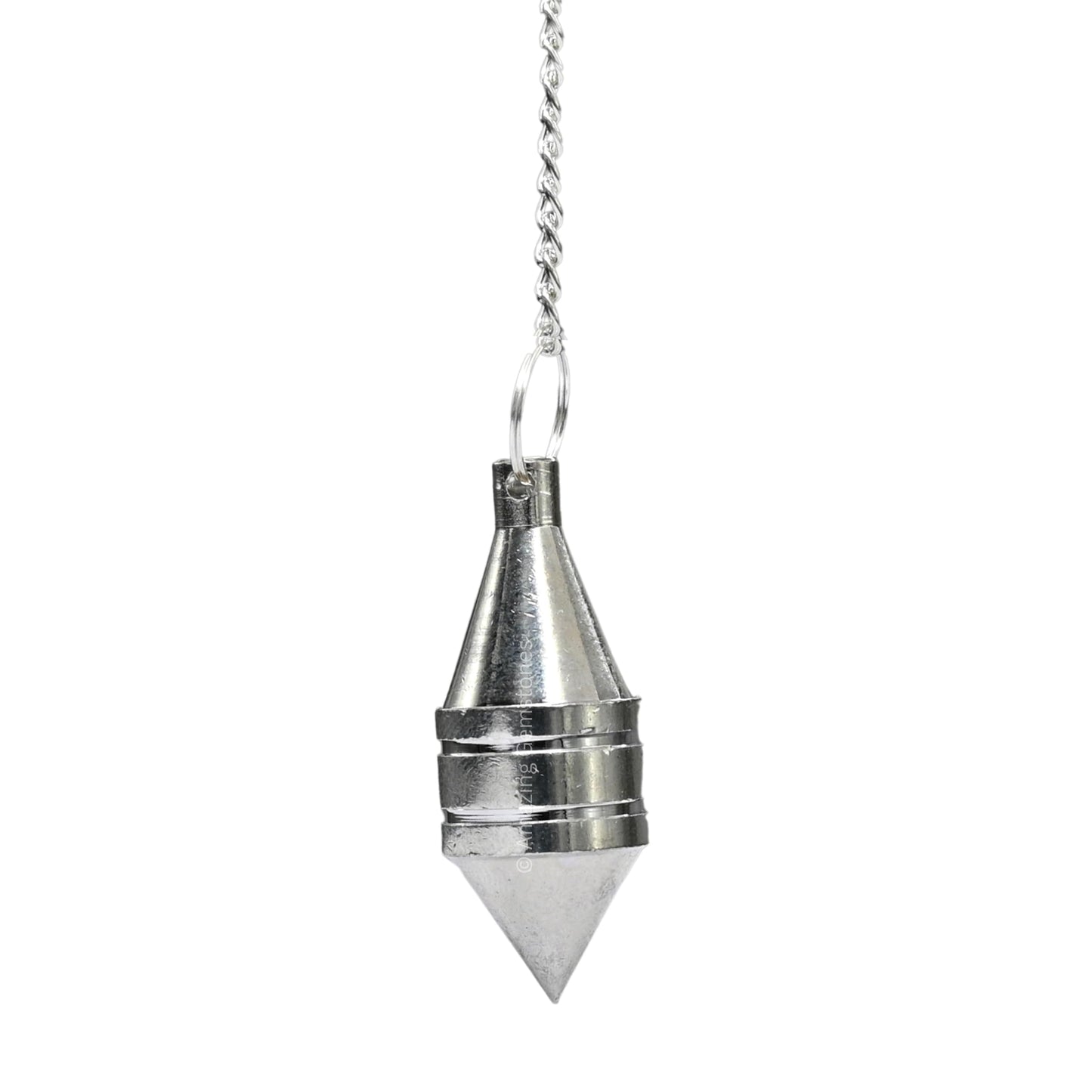 Amazing Gemstone Healing Metal Pendulums for Divination, Silver Drum Cone Steel Copper Pendulum High Energy Pendulo de Bronce Pendulos de Mesa MP64