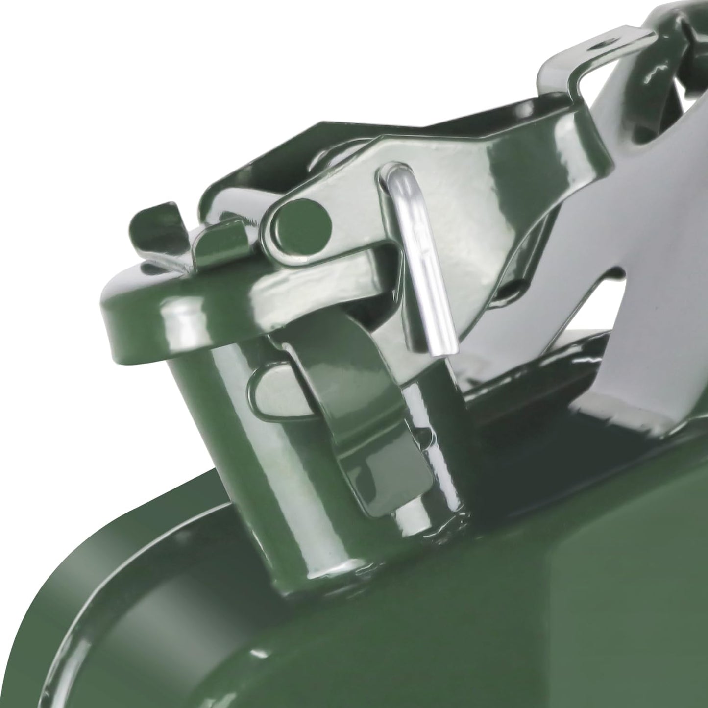 5 Gallon Metal Watering Can, Outdoor Storage Jar with Removable Spout, 20L Sturdy Water Can with Handle, Easy to Carry, Green