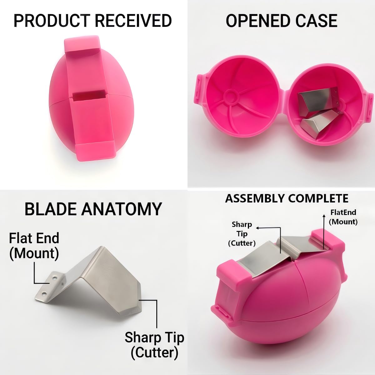 2026 New 3Pcs Stainless Steel Egg Shell Opener, Multifunctional Egg Cracker Tool for Raw & Hard-Boiled Eggs, Handheld Kitchen Gadget for Easy Peeling, Separating & Home Baking
