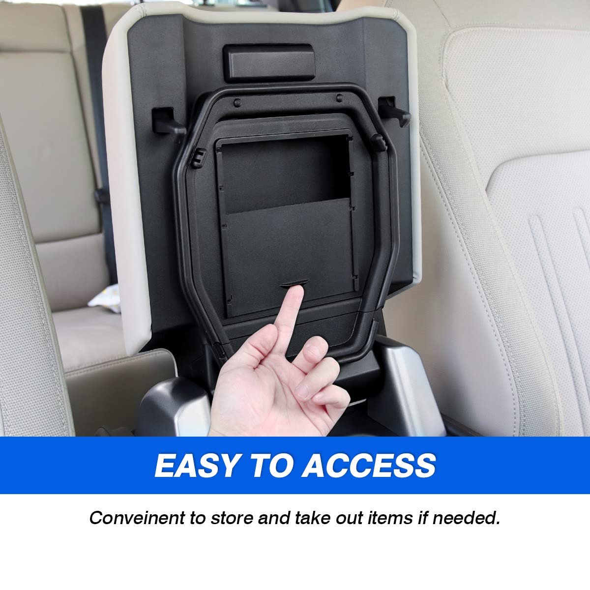Karltys Center Console Hidden Organizer for Land Rover Defender Accessories Defender 90 110 130 2020-2025 2026 Armrest Hidden Storage Box Compartment