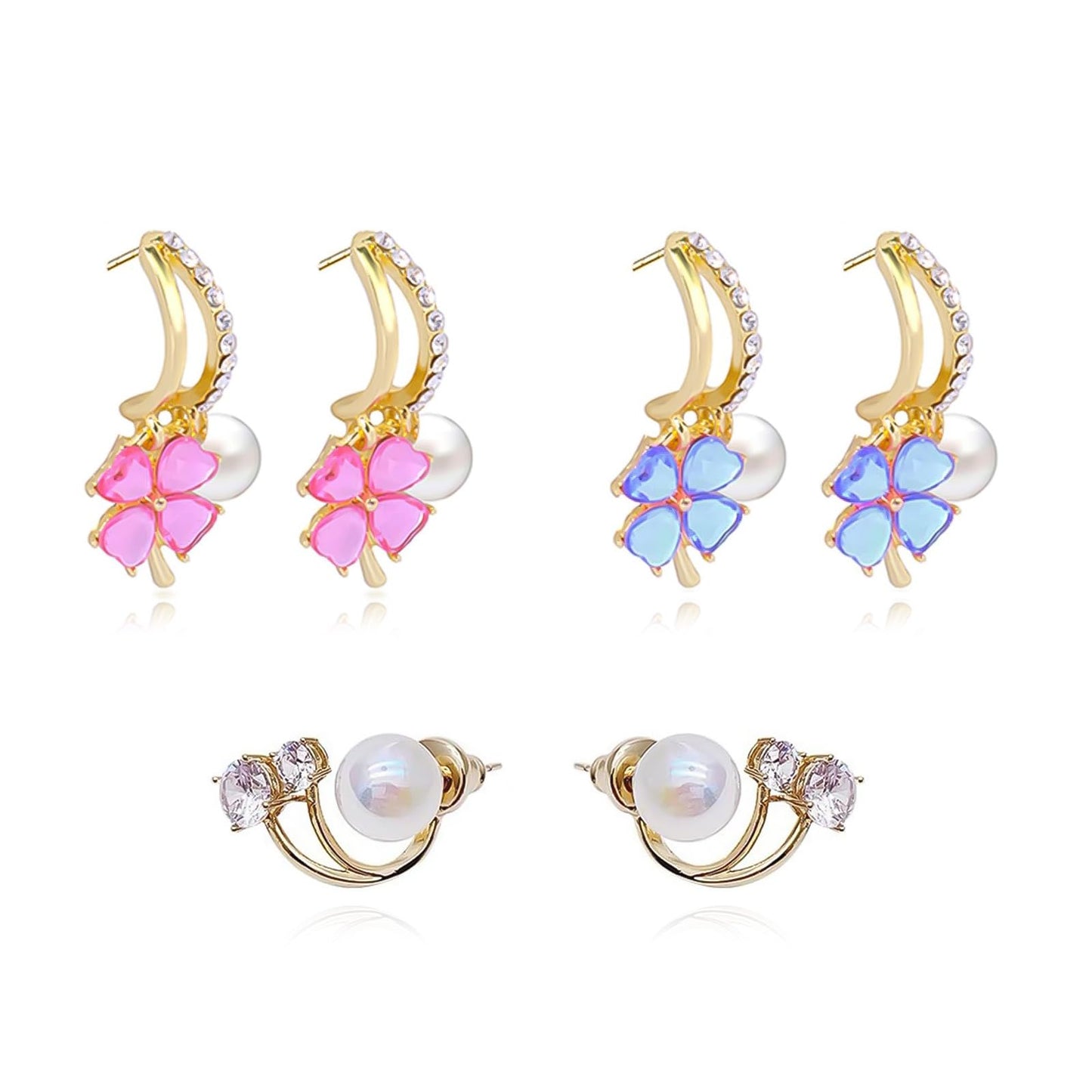 Lymphatic Earrings for Women Silver Zircon Hoop Huggie Earrings Dainty Fashion Jewelry Gifts