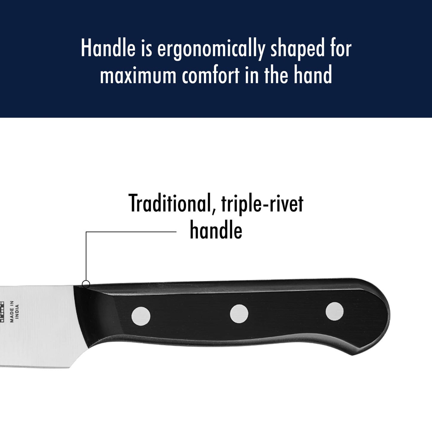 HENCKELS Solution Razor-Sharp 8-inch Carving Knife, German Engineered Informed by 100+ Years of Mastery, Black/Stainless Steel