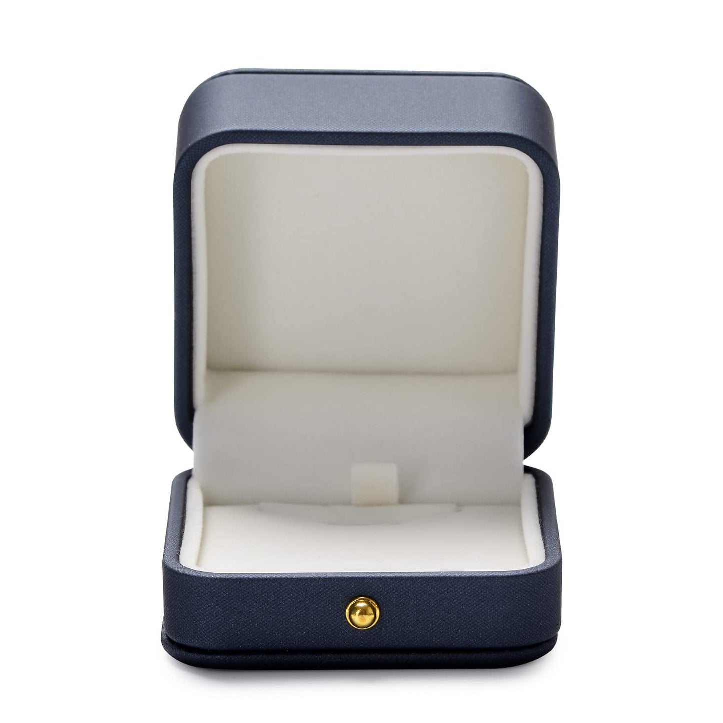 Papten PU Leather Necklace Box Velvet Interior Necklace Gift Box Pendant Case Display Storage Case for Anniversary Wedding Birthday Mother's Day (Steel-Blue)
