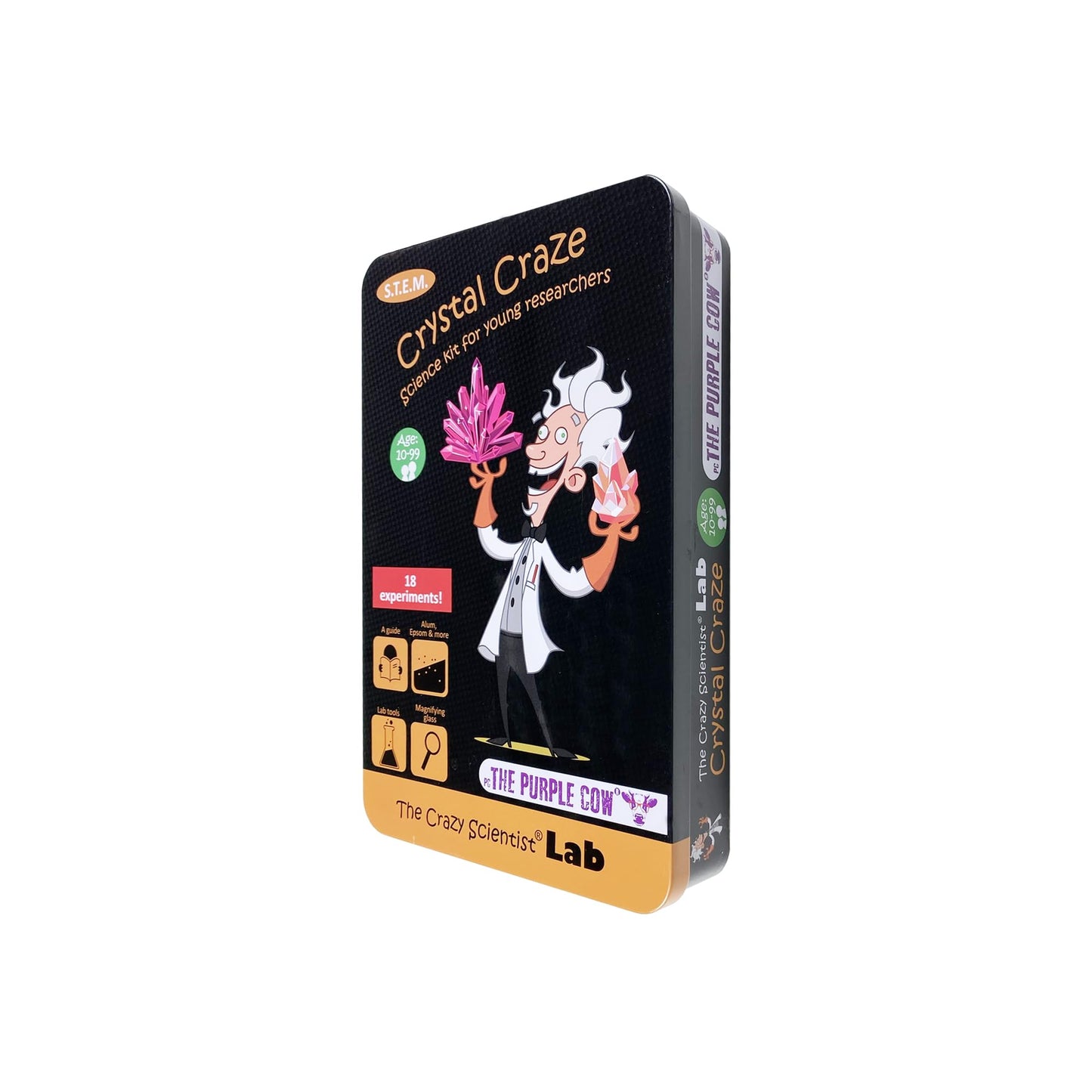 The Purple Cow- The Crazy Scientist Crystal Craze Experiment Stem Education Science Kit for Kids Boys & Girls Aged 10+