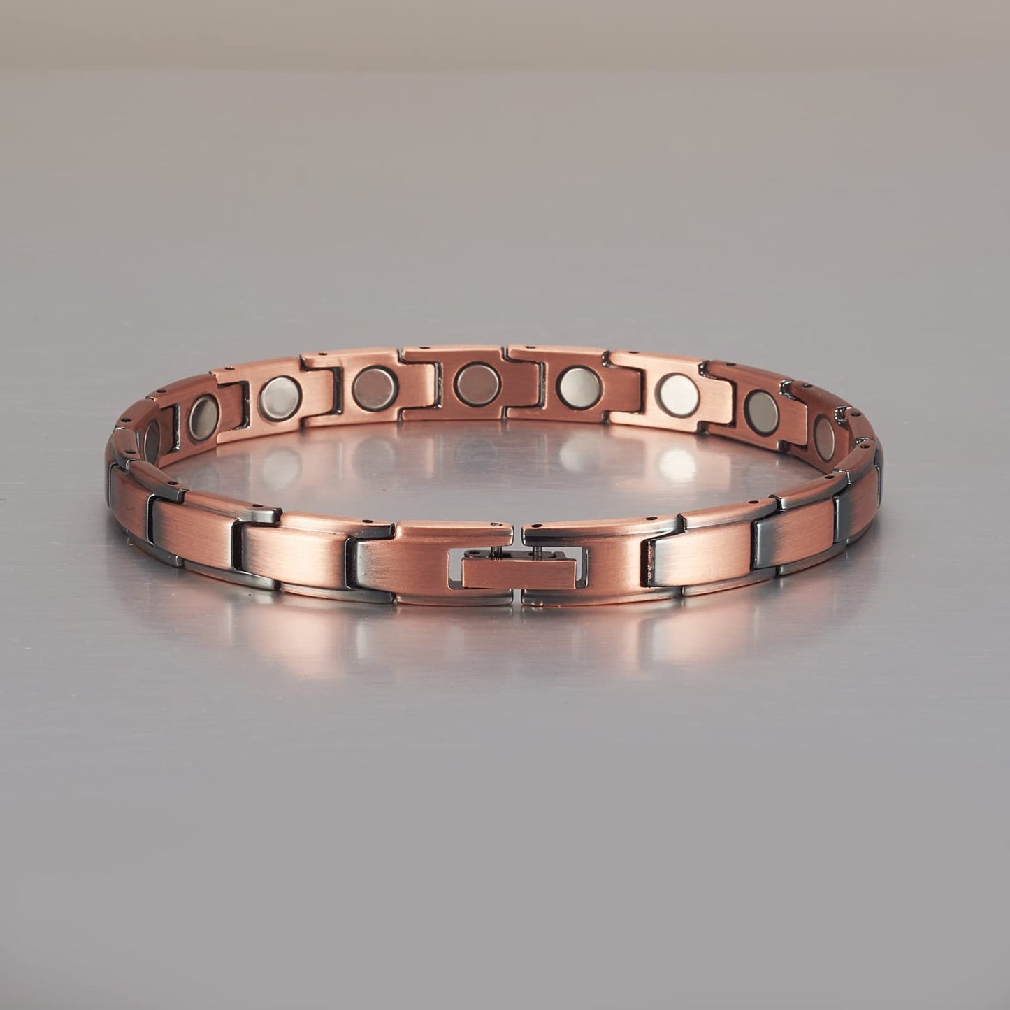 EnerCoppeX Copper Magnetic Bracelet for Women - Detox Jewelry with 3500 Gauss Magnet