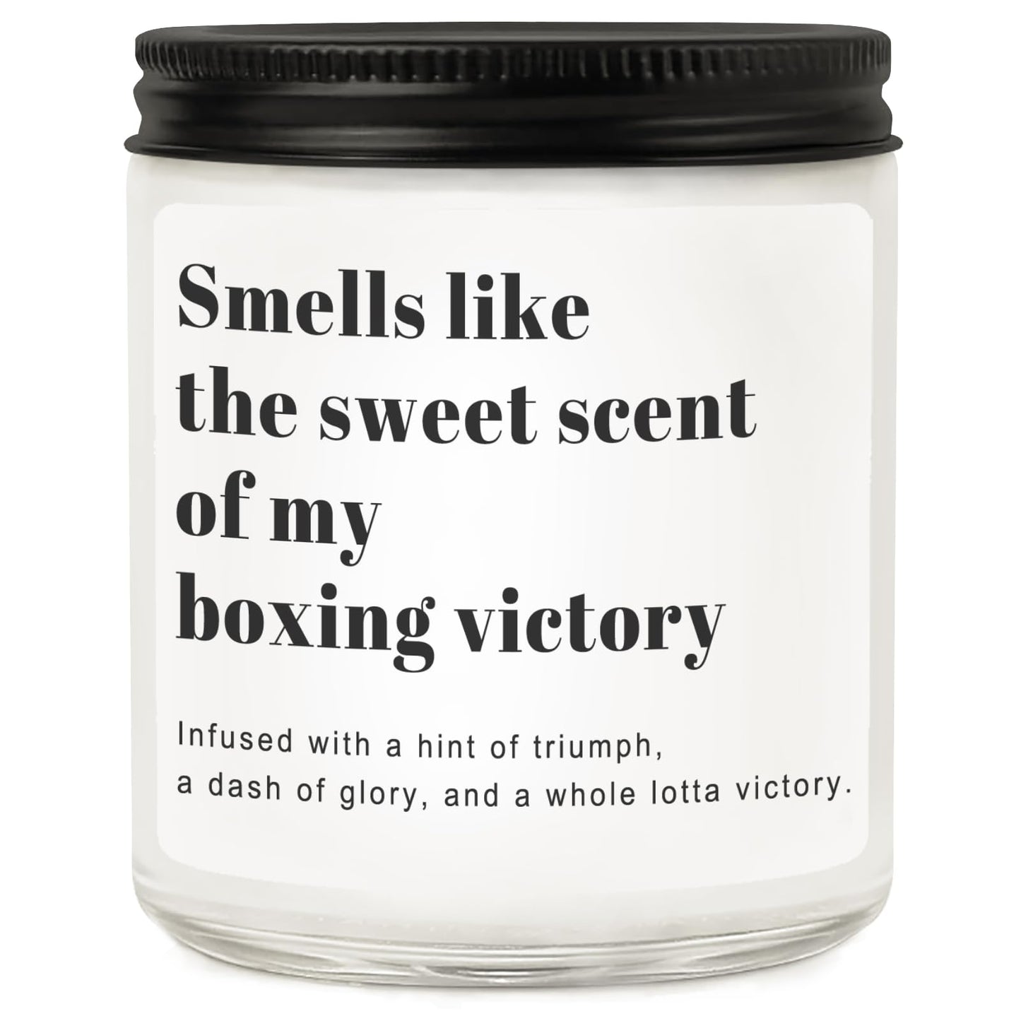 RIZOOCE Funny Boxing Gifts for Men & Women - Scented Candle for Boxers - Unique Boxing Accessories & Decor - Birthday, Christmas Gift Ideas for Coach & Fighter (7oz)