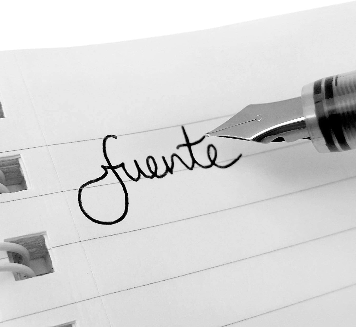 Zebra Fuente - Disposable Fountain Pen - Black, Light Blue, Red, Green, Pink, Violet - Pack of 6