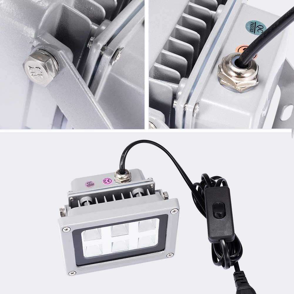 3D Printer UV Resin Curing Light with Solar Turntable 360°Rotating Stand for SLA DLP LCD 3D Printer Solidify Photosensitive Resin 405nm UV Resin Affect, DIY Curing Enclosure