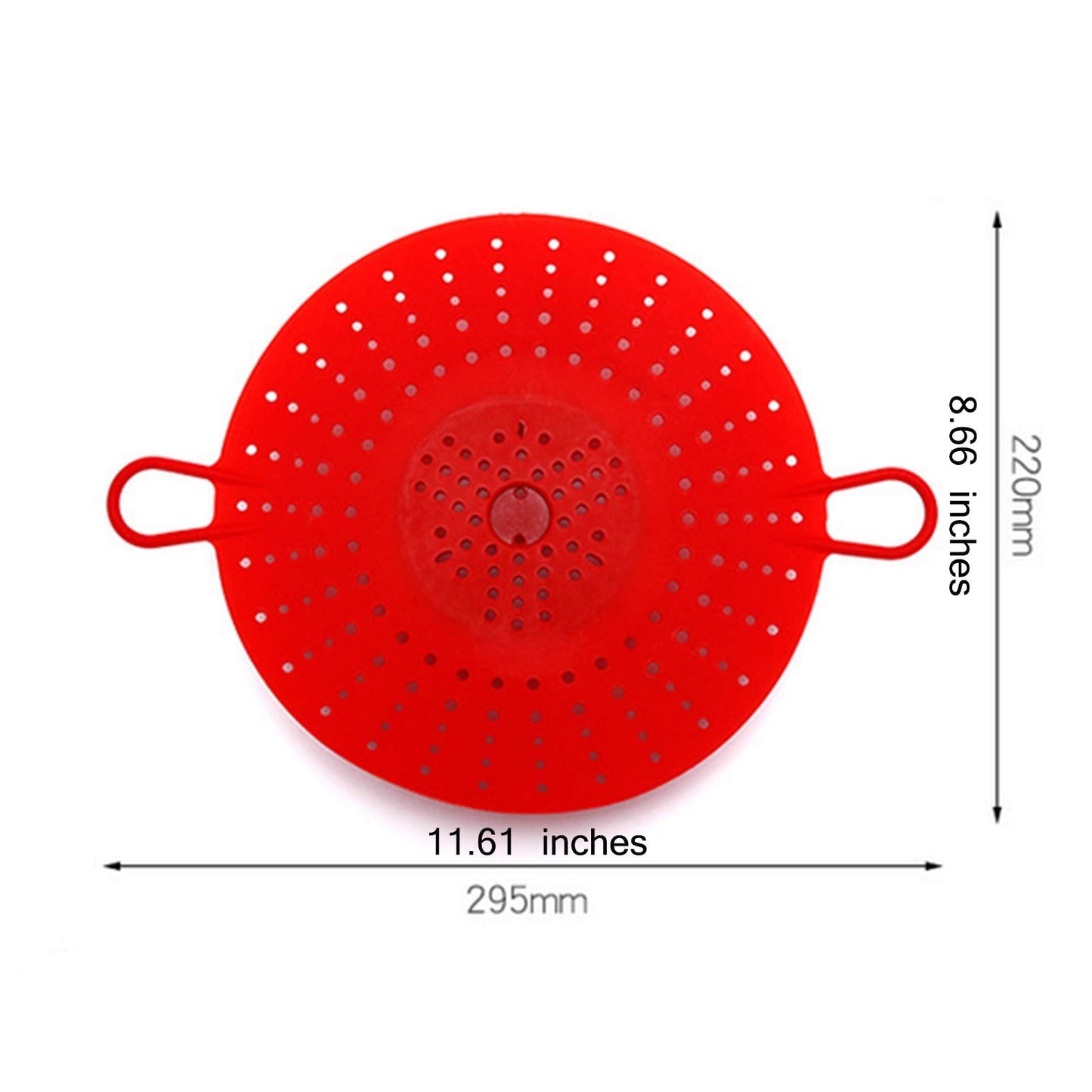 JOUDOO 2 Pcs Silicone Steamer, Durable Vegetable Steamer Basket Insert for Pressure Cookers, Microwavable, Multicookers