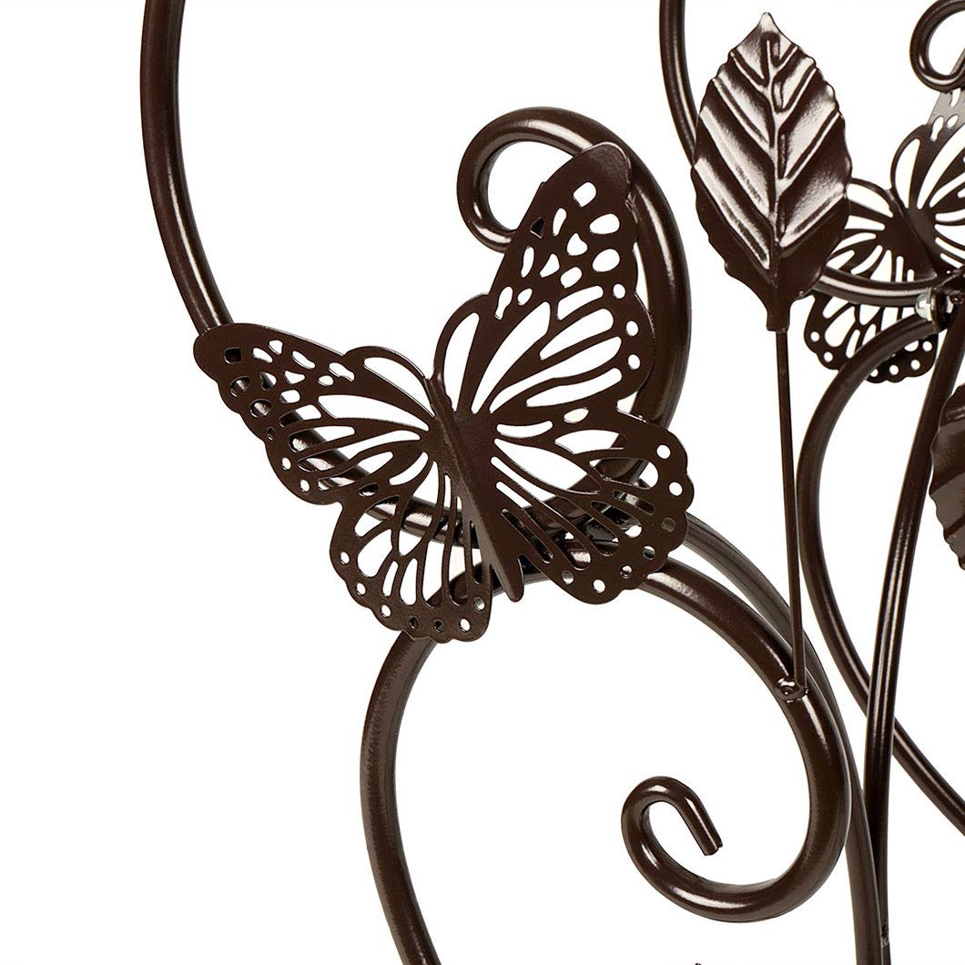 Windpost 3-Tiered Plant and Flower Stand Plant Flower Pot Rack with Classic Design,Bronze