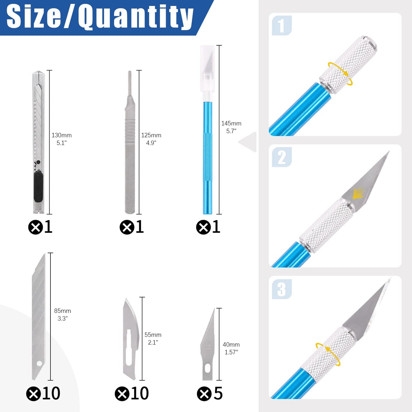 Glarks 39Pcs Model Tools Kit Model Building Tools Hobby Model Tools Modeler Basic Tool Model Kit Crafts Tools Universal for Model Cars Basic Model Building Fixing