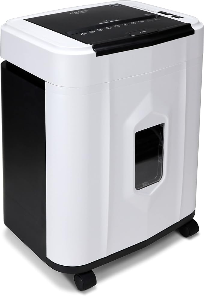 Aurora AU120MB 120-Sheet Auto Feed High Security Micro-Cut Paper Shredder / 30 Minutes (White/Black)