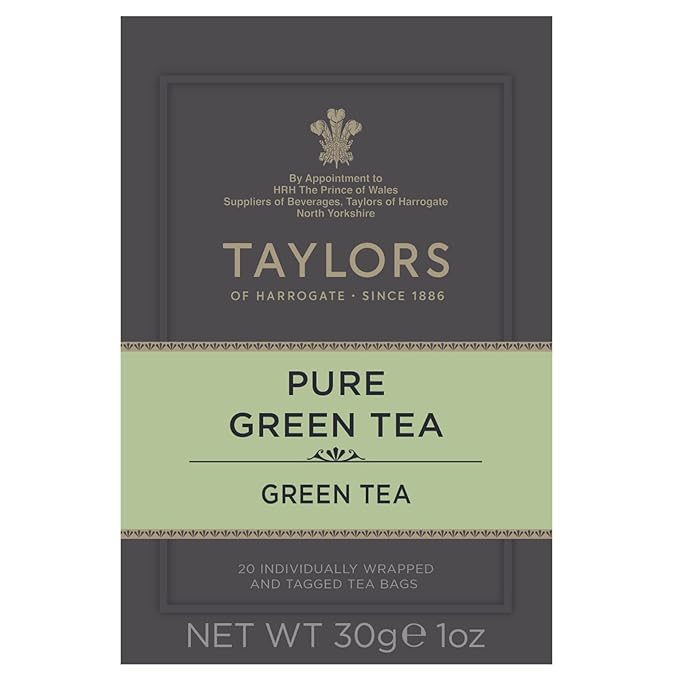 Taylors of Harrogate Pure Green Tea, 20 Count (Pack of 1)