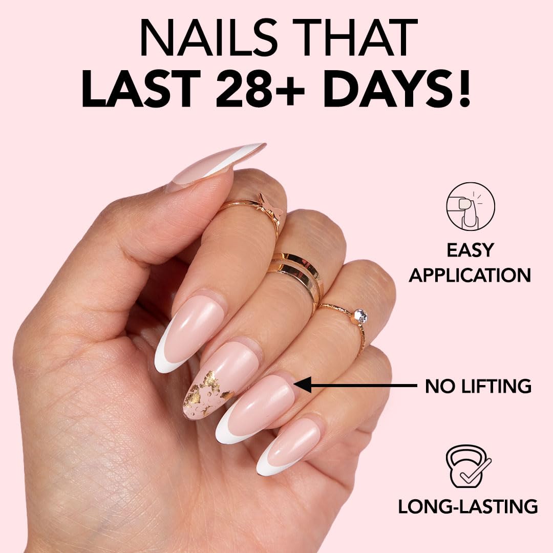 KIARA SKY 100% Acrylic Press On Nails - Chrome Press On Nails | Long-Lasting, Easy Application, Salon-Quality Instant Manicure for Nail Art DIY | 15 sizes - 30 piece Kit