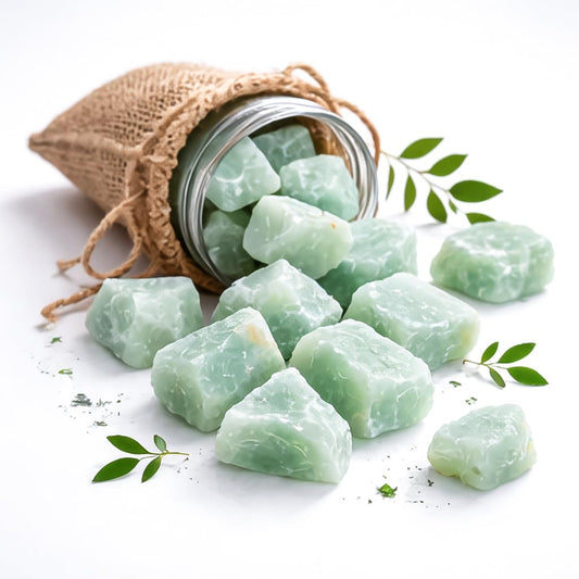 "650+ Carats, 3 Pc Green Jade Rock Rough Stone 2540 mm Raw Crystals Rock Crystals and Healing Stones Rough Gemstones Rock Collection for Beginners Used as Crystal Therapy, Meditation, Reiki"