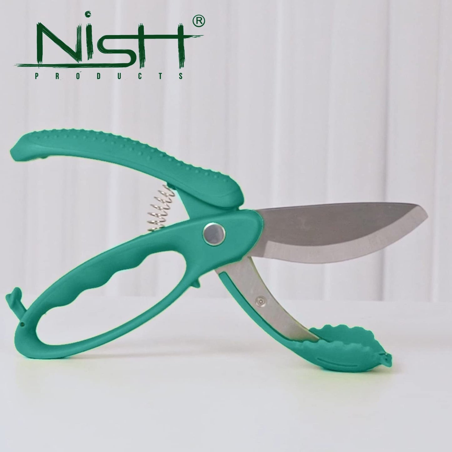 Upgraded Heavy Duty Kitchen Scissors - Multifunction Double Blade Salad Tossing and Chopping Tool