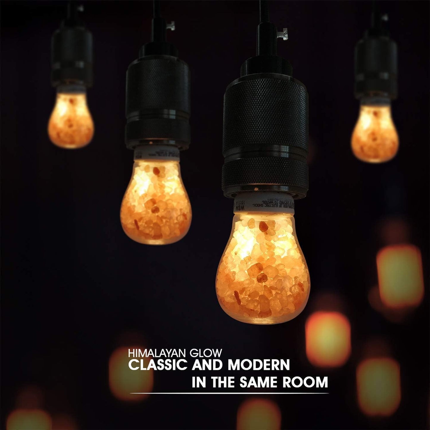 WBM Smart Led Salt Light Bulb, Himalayan Pink Salt Bulb (Pack of 2) Indoor LED Light Dimmable Bulb