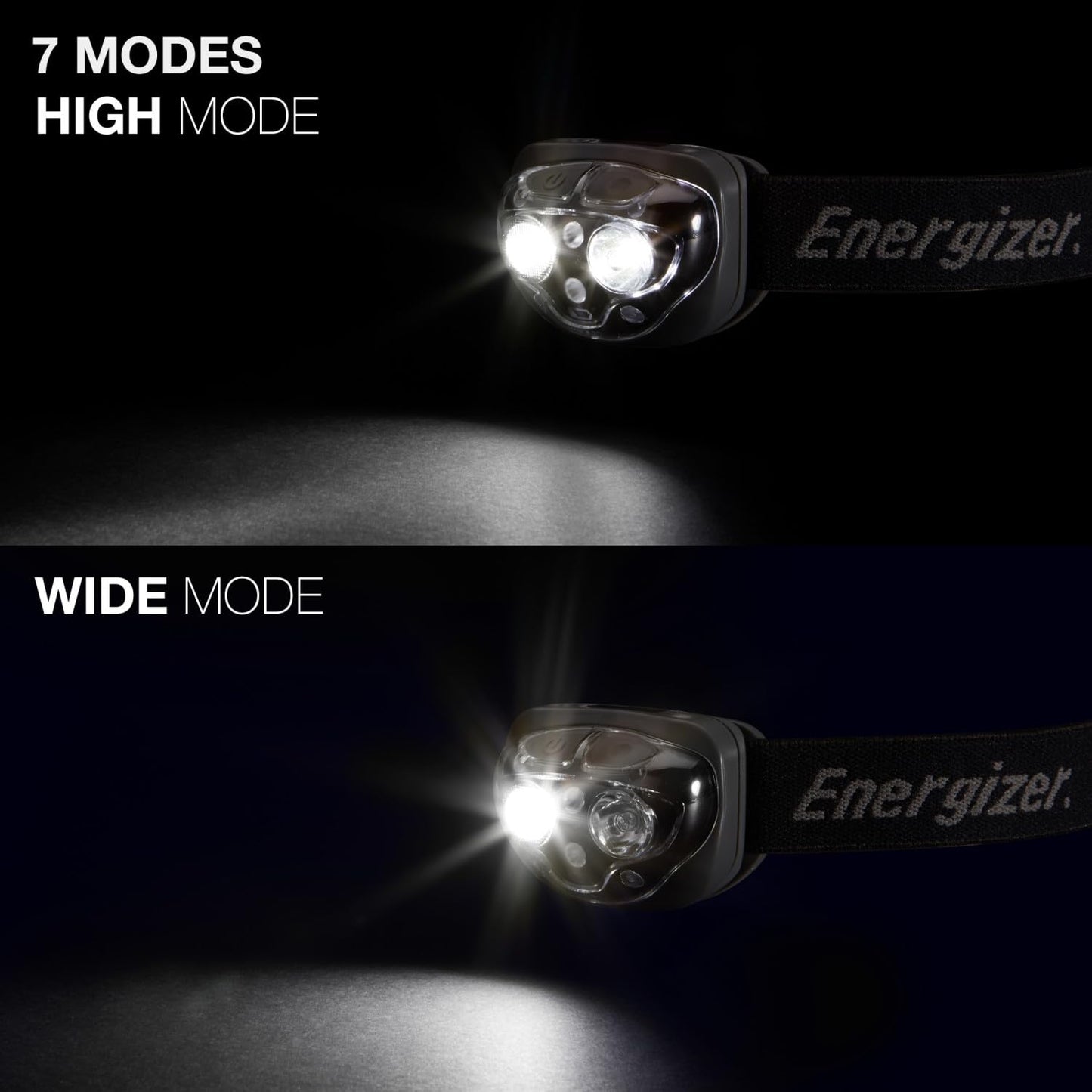 Energizer PRO-360 LED Headlamp, IPX4 Water Resistant Headlamps, High-Performance Head Light for Outdoors, Camping, Running, Storm, Survival LED Light for Emergencies (Batteries Included)