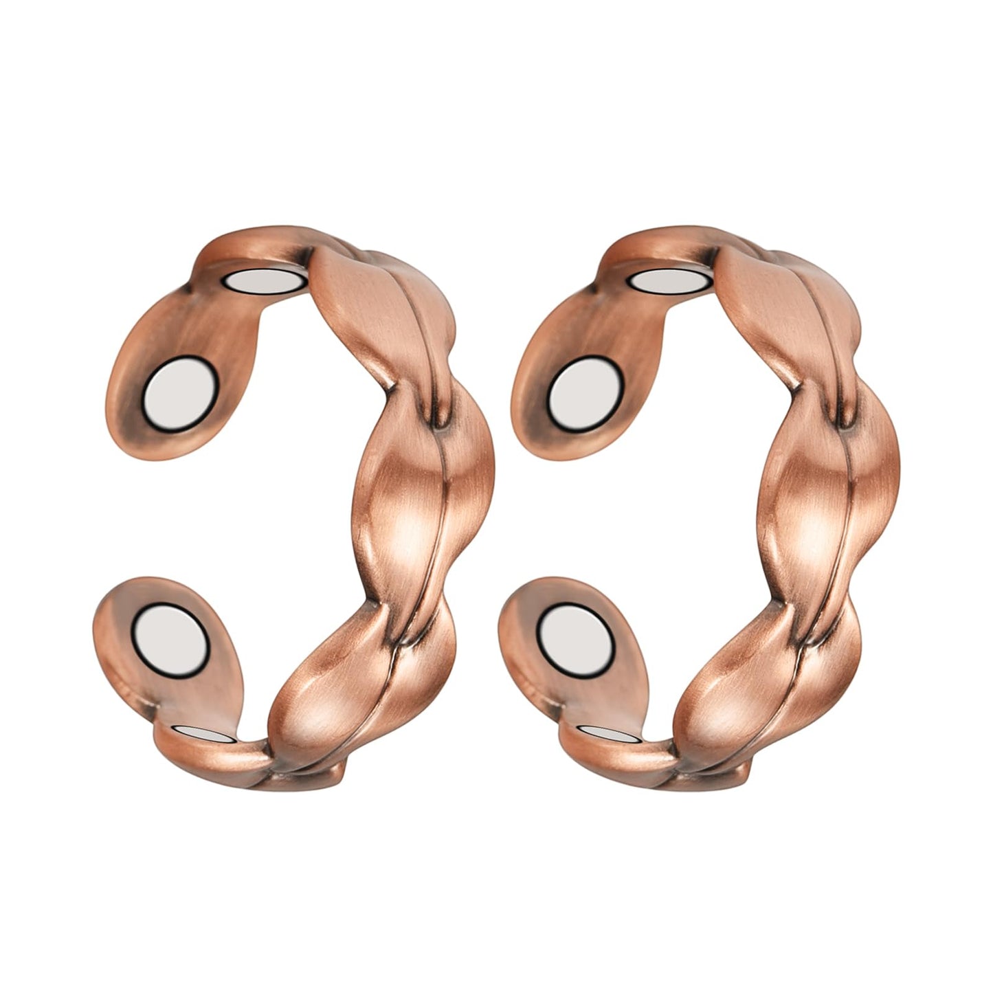 MagVIVACE Pure Copper Ring for Women, Magnetic Rings with Magnet,Jewelry Gift (copper ring 2A)