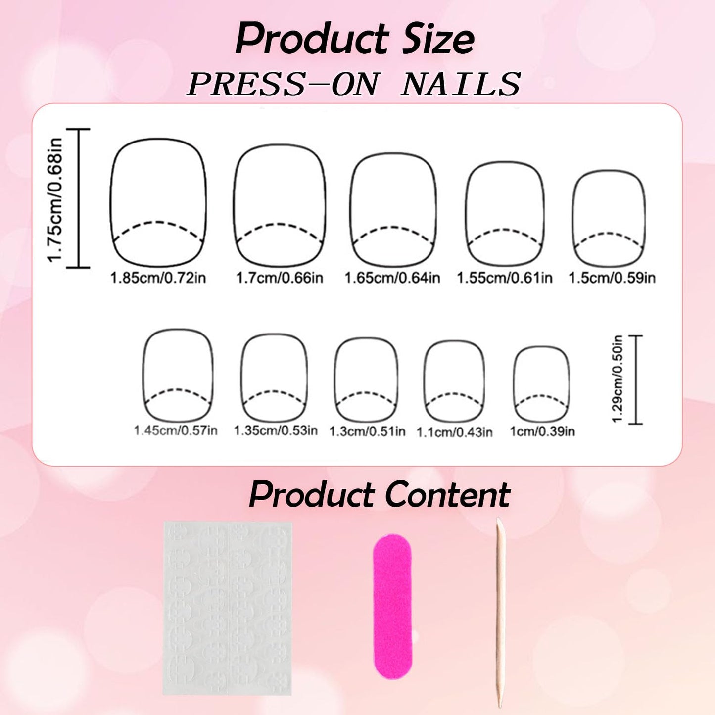 Light Purple Press on Nails Short Fake Nails with Flowers Designs Square Acrylic Nails Cute Full Cover Nails Press ons Gold Glitter & Reusable Stick on Nails for Women 24 Pcs