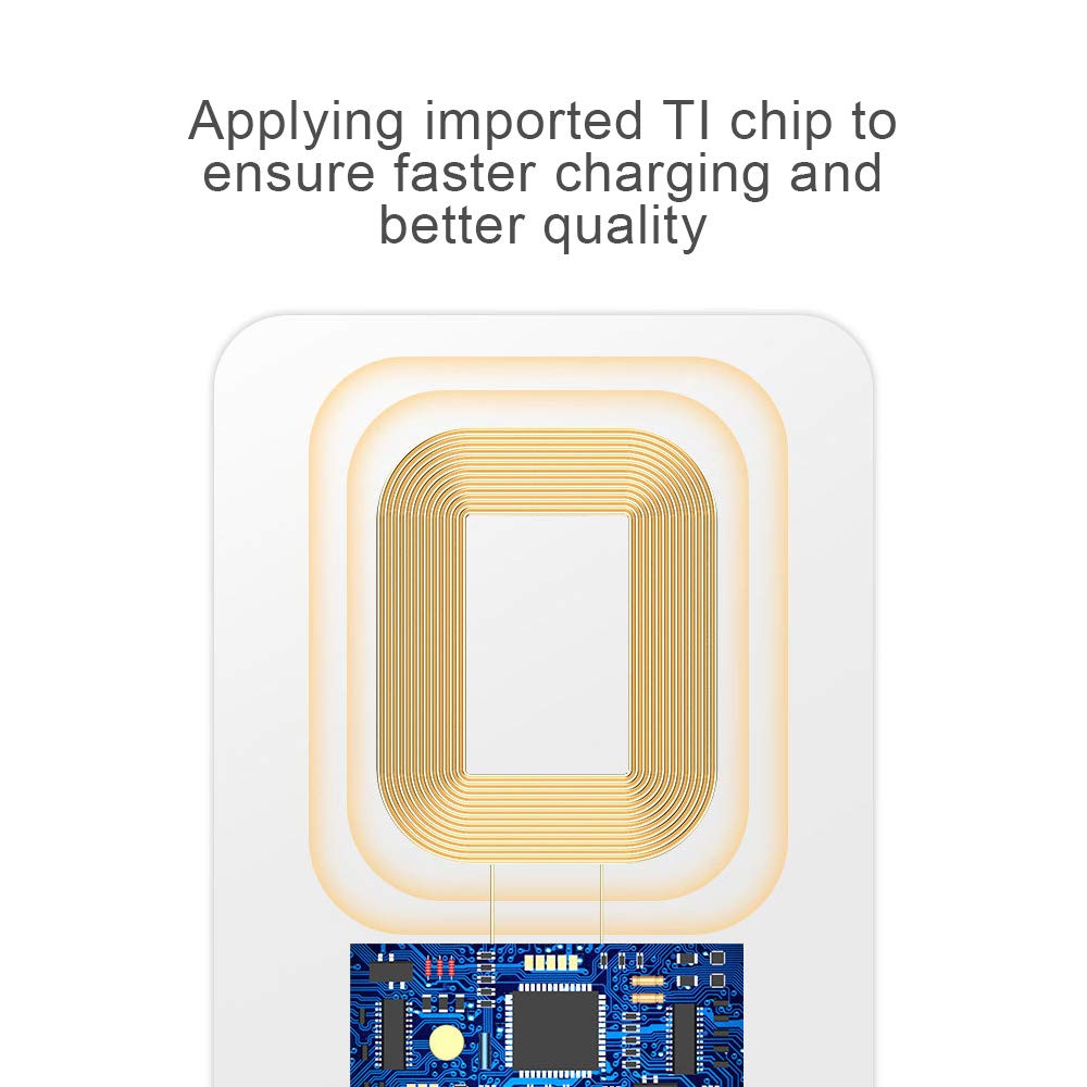 IVY QI Wireless Charging Receiver Adapter with Fast&Smart Microchip Technology for Samsung Galaxy A16 A26 A36 A56 A06 A15 A55 A35 A25 A54 A14 A34 A24 A13 A23 A33 A53 A12 A22 A32 A42 A52 Type-C