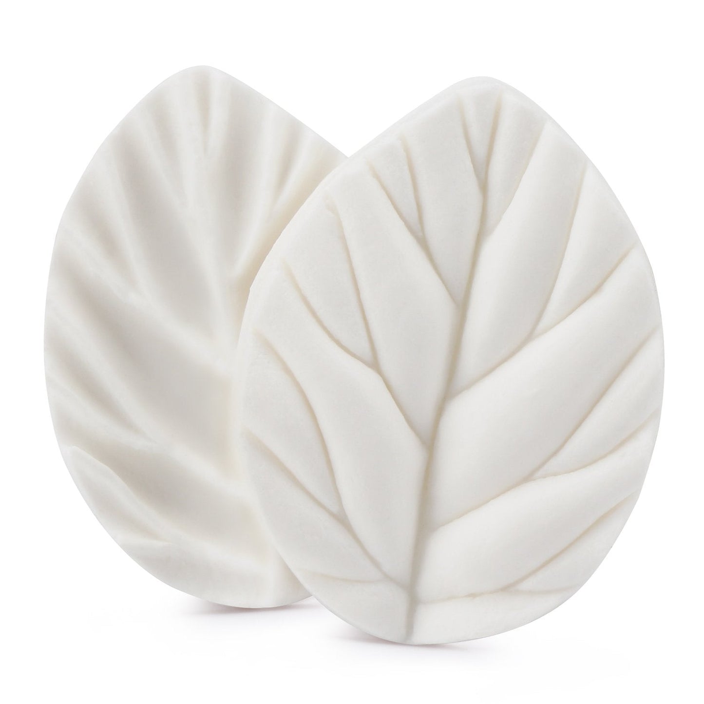 Beasea Silicone Leaf Fondant Mold, 6pcs Rose Leaf Cutter for Fondant Cake Decorations Styling Chocolate Sugar Cookie Cutter Set Silicone Mould