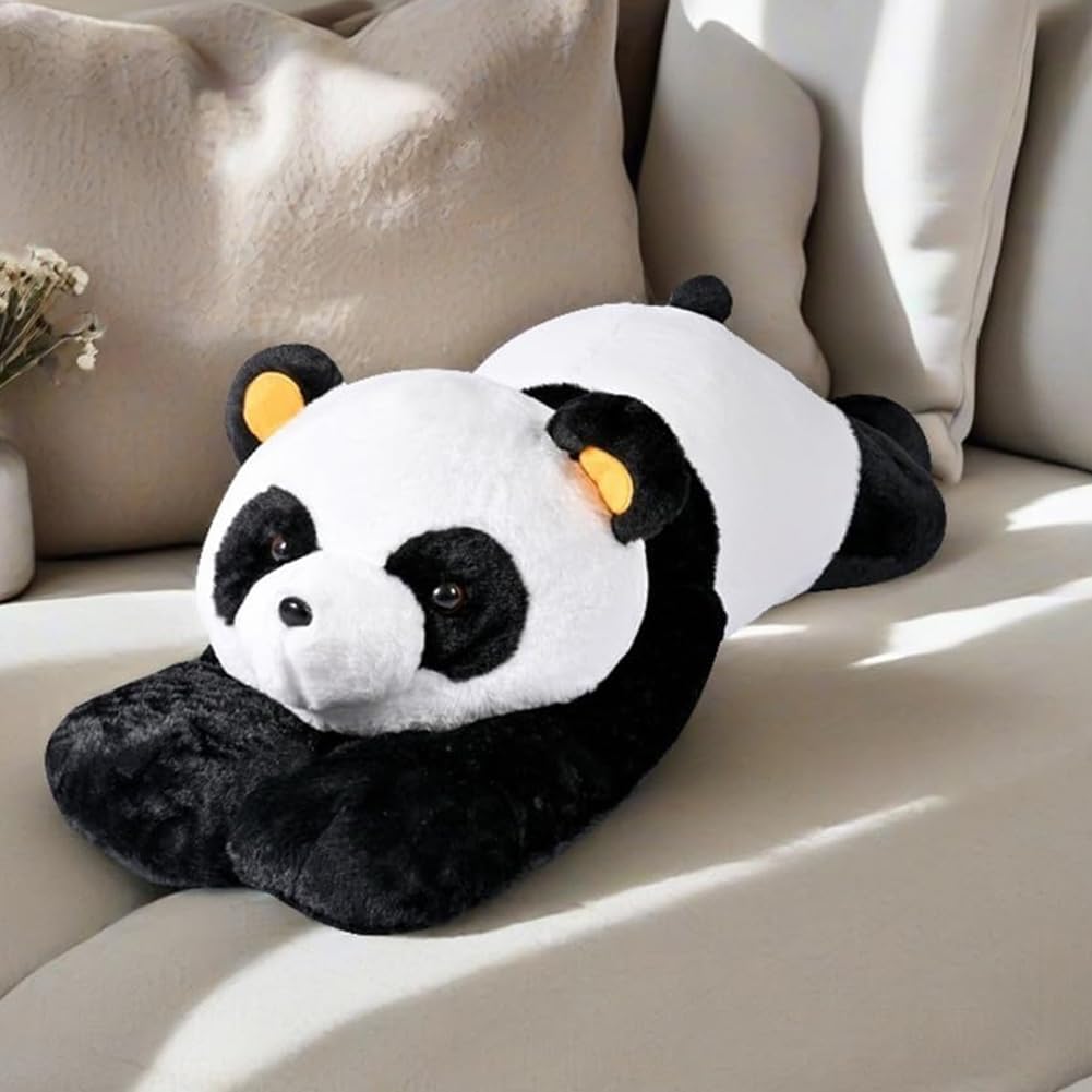 Labauxite Cute Panda Bear Pillow Large Panda Stuffed Animal Plush Toy Soft Hugging Body Pillow for Adults Kids Boys Girls Birthday Gift (47.2 in)