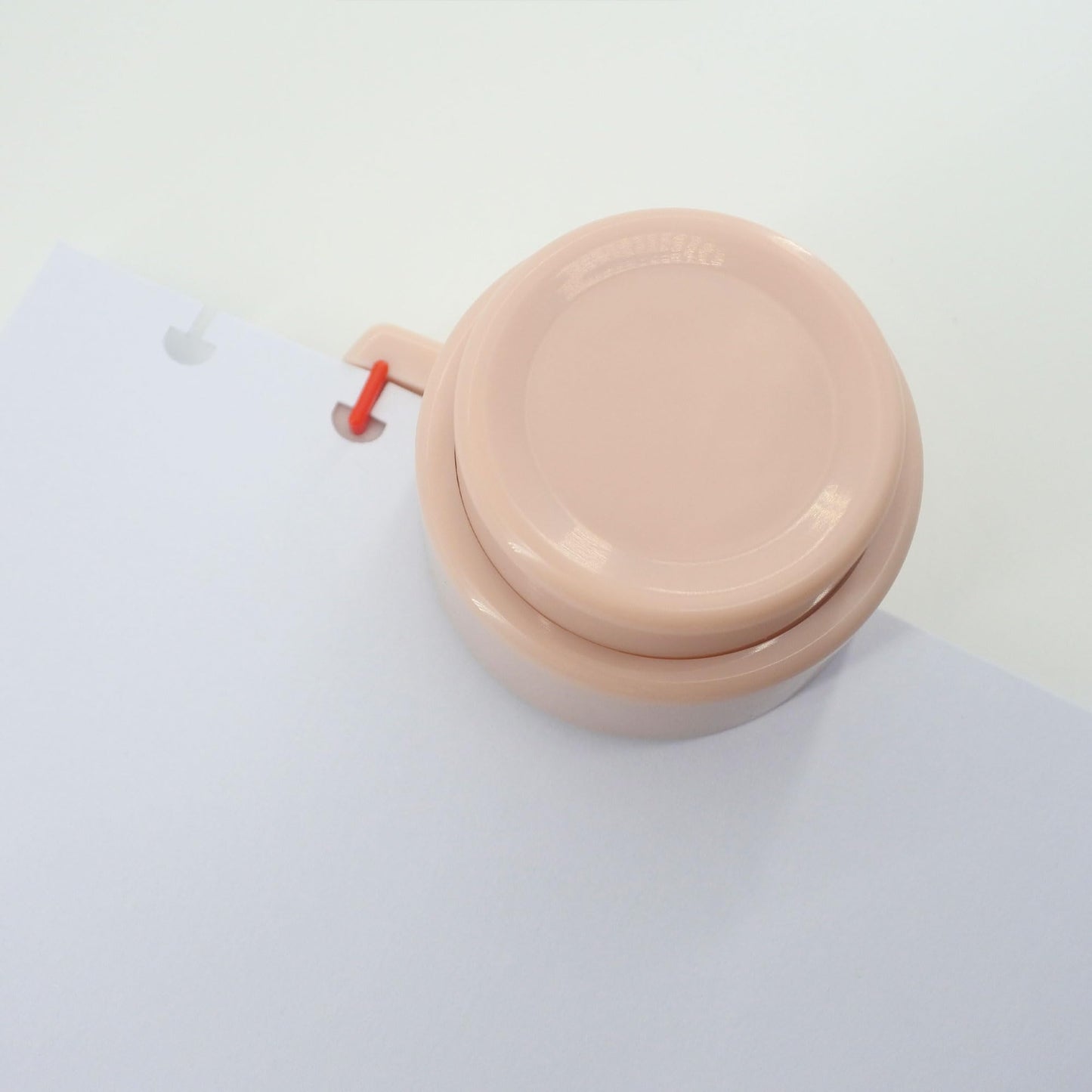 ITSYHPRO 2 Holes Puncher for Binder Mushroom Planner Discbound Hole Punch Paper Punches for Disc Scrapbook Supplies(Pink)