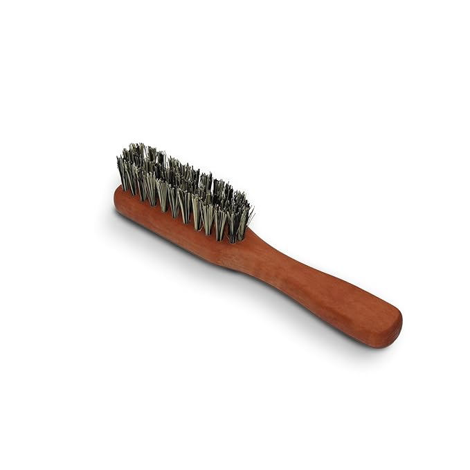 Golden Beards Vegan Beard Brush – Bamboo Handle & Plant-Based Bristles – Eco-Friendly Beard Grooming Brush for Men – Detangles, Styles & Softens Facial Hair