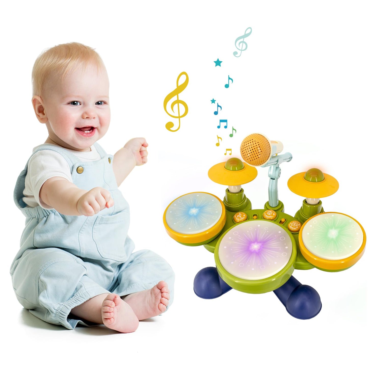 Drum Set for Toddlers 4+, Kids Drum Set Musical Instruments, Toys for 4 5 Year Old Boy Birthday Gifts
