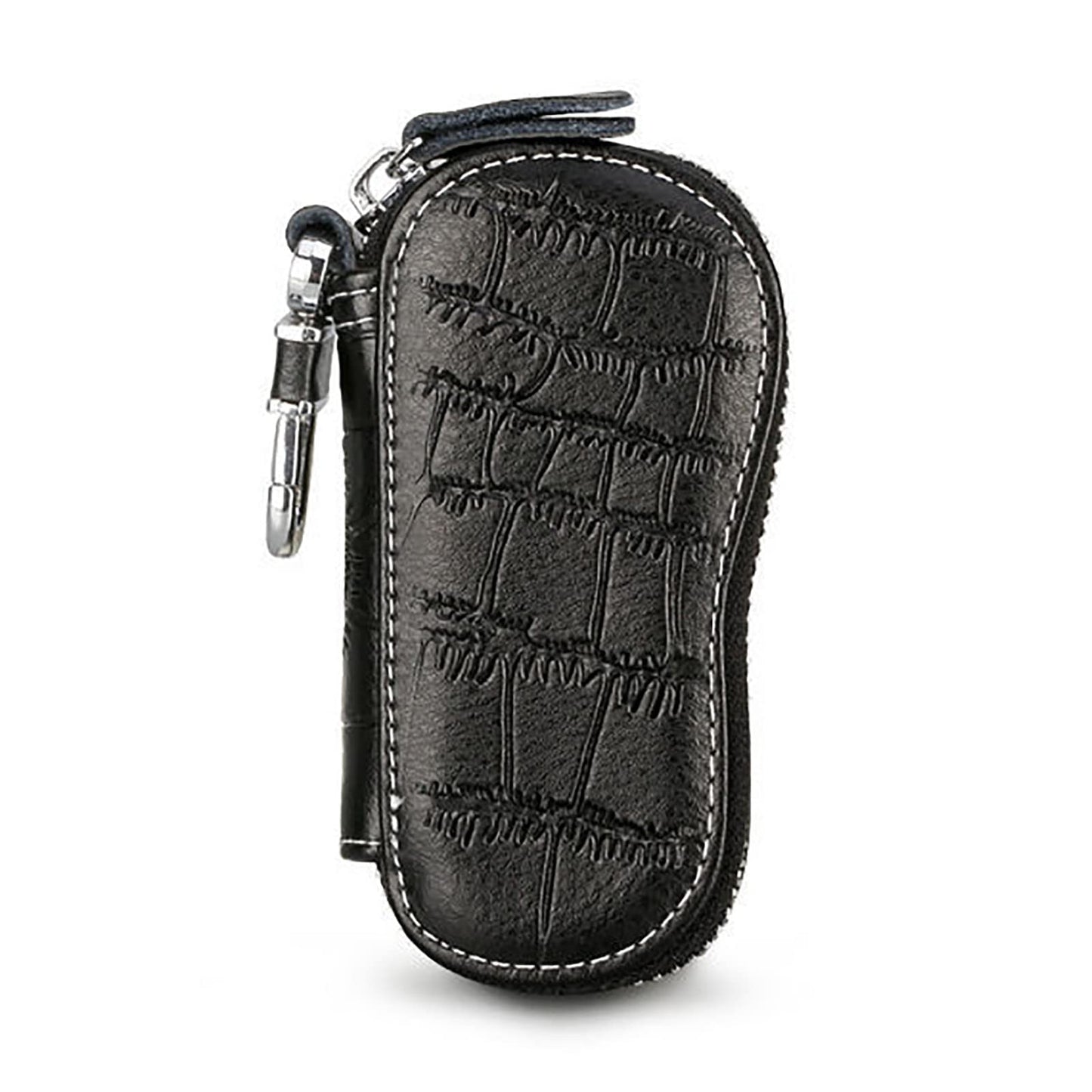 EUUDROBY Key Case Universal Remote Control Large Capacity Key Bag Waist Hanging Men's Leather Material Car Key Bag Daily Use