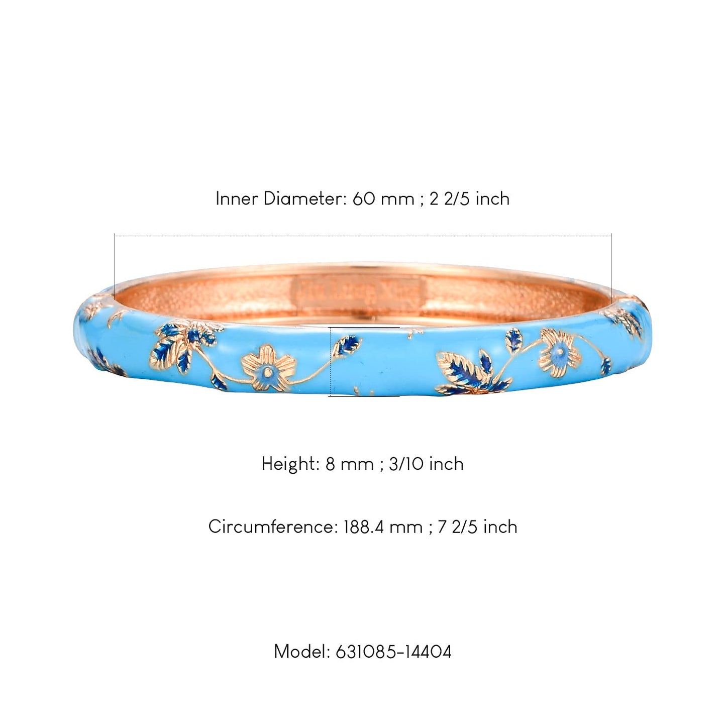 UJOY Flowers Bracelet Multi-Colors Cloisonne Wedding Jewelry Gift Women Enameled Bangles Opening Hinged 55A128 Green