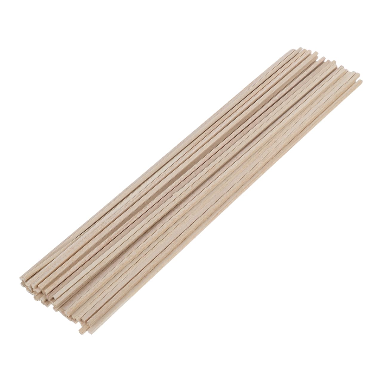 jojofuny 50pcs 300x3mm Square Wood Dowels Rods – Unfinished Wooden Rod Sticks for Crafting, Model Building, School Activities & DIY Projects – Premium Quality, Easy to Cut & Natural Wood Texture