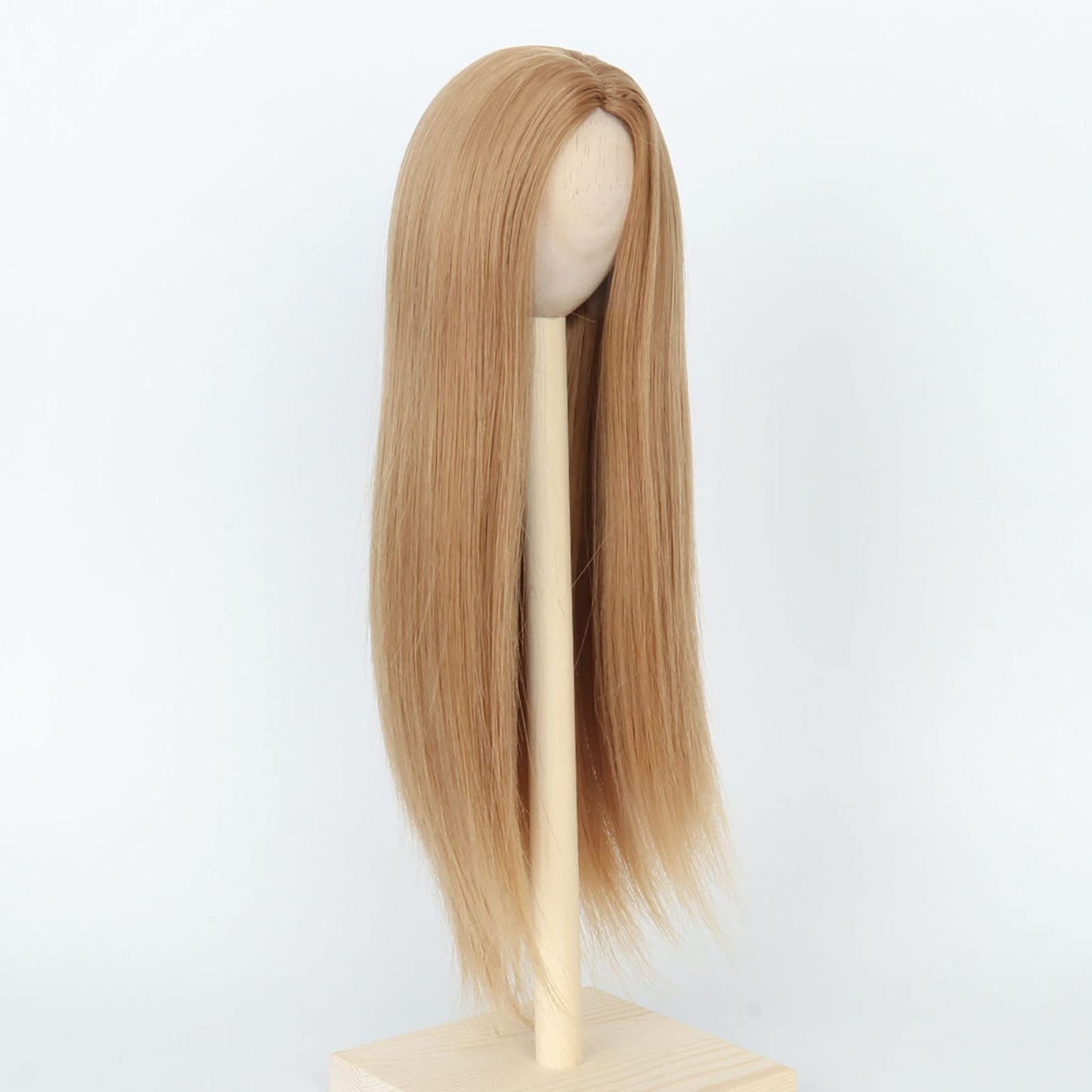 Long Straight 8-9" 1/3 BJD MSD DOD Pullip Dollfie Wig Centre Parting DIY Making Hair Accessories