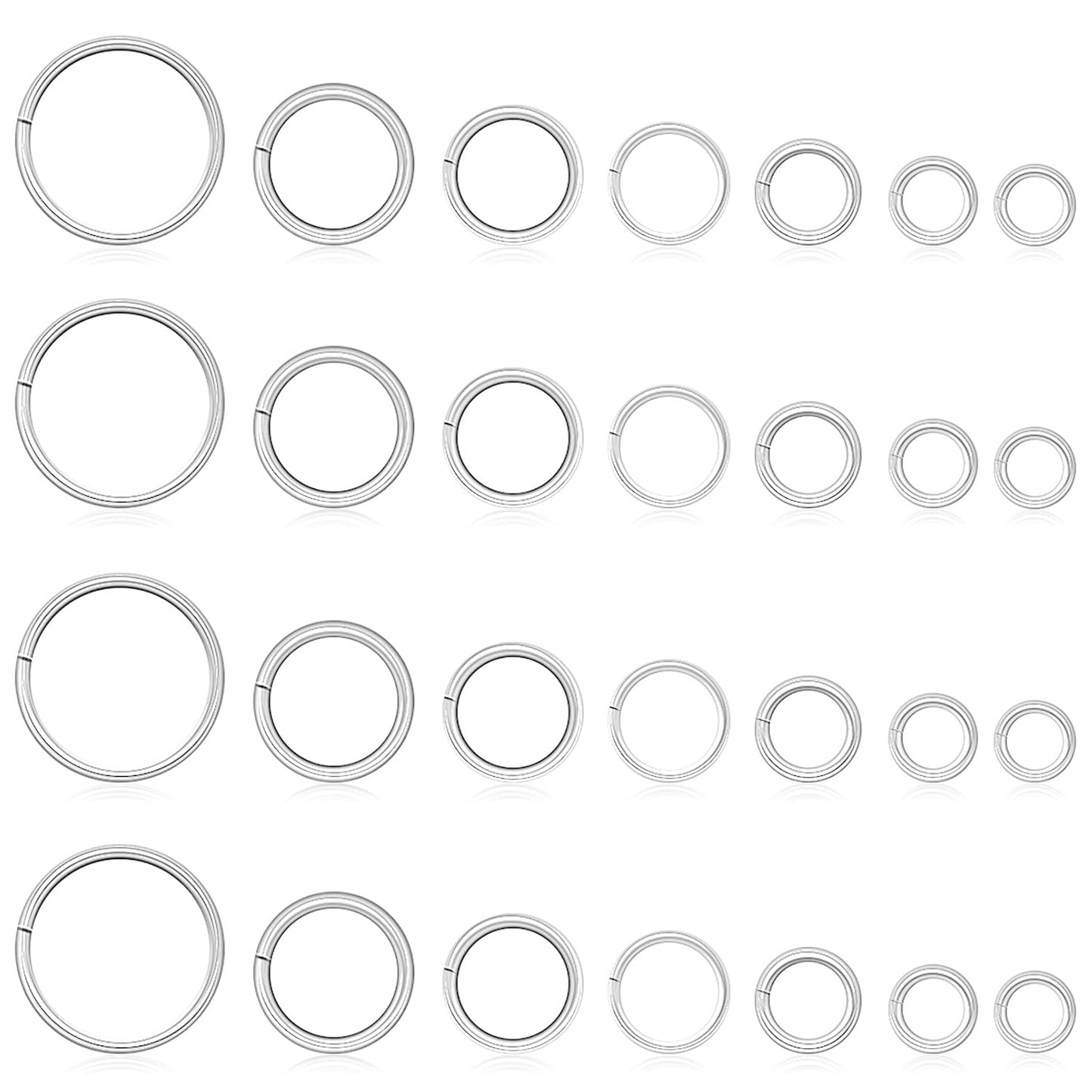 DANNEASY 1070pcs Silver Nail Art Dangle Charm Piercing Tool Hand Drill, Piercing Charms, Jump Rings, Connectors, Accessories for Jewelry Craft Making