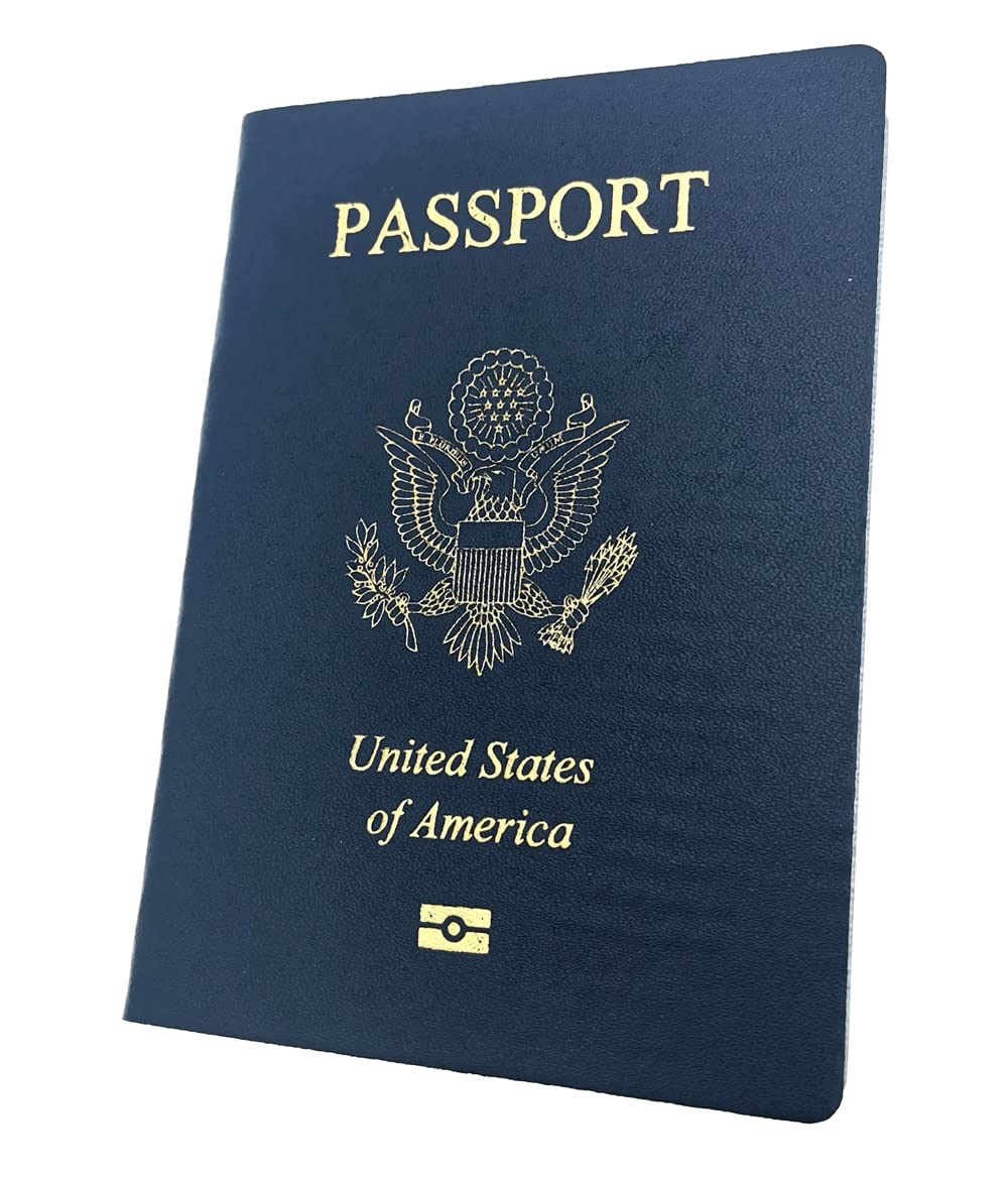 MIAO WU Novelty Props Passport Notepads Creative Imitation Travelling Diary Journal Notebook Cosplay Gift (United States)