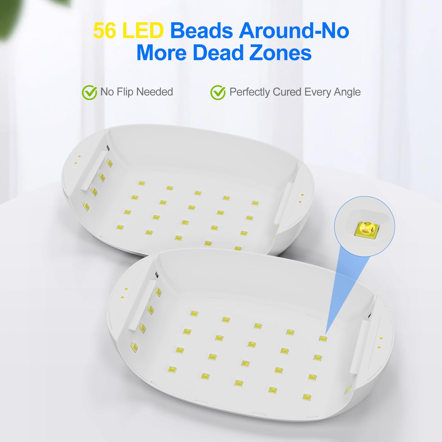 PUWANJILI UV Light for Resin,360° Ring Dual-Layer & Adjustable Time Setting (1/3/5min) UV Resin Light,56 LED High-Powered UV Lamp for Resin Curing,Fast Curing Lamp for Resin Molds,DIY Crafts Decor