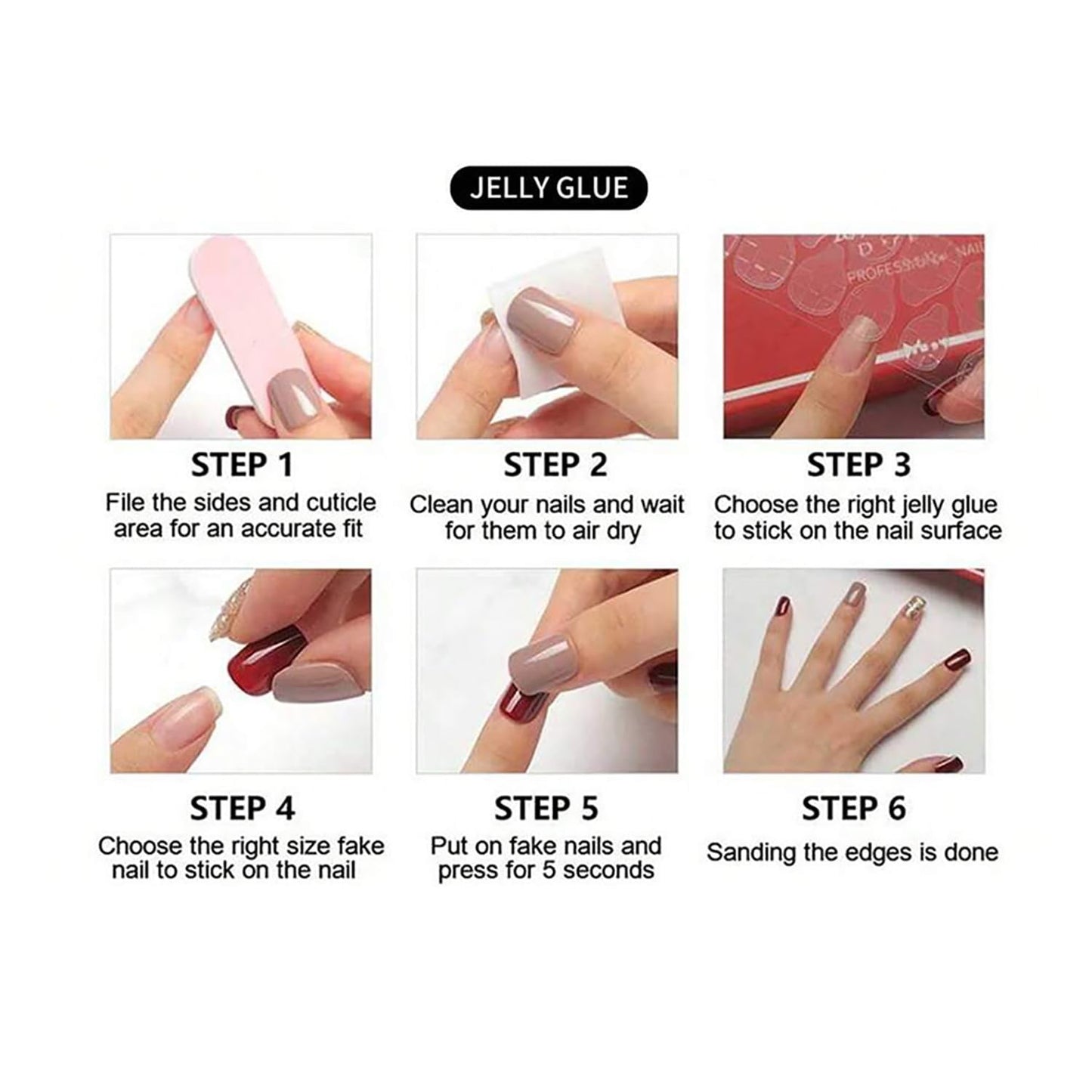 24Pcs White French Tip Press on Nails Short Square Fake Nails with Pearl Heart Designs Reusable Cartoon False Nails 3D Bow Acrylic Nail Cute Full Cover Glue on Nails for Women