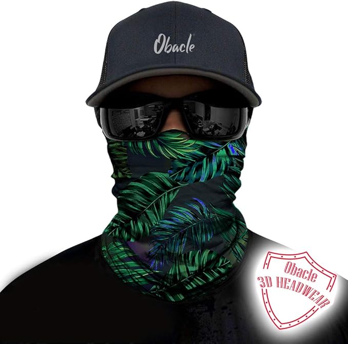 Obacle Neck Gaiter Face Mask Bandana for Dust Wind Sun Protection for Men Women