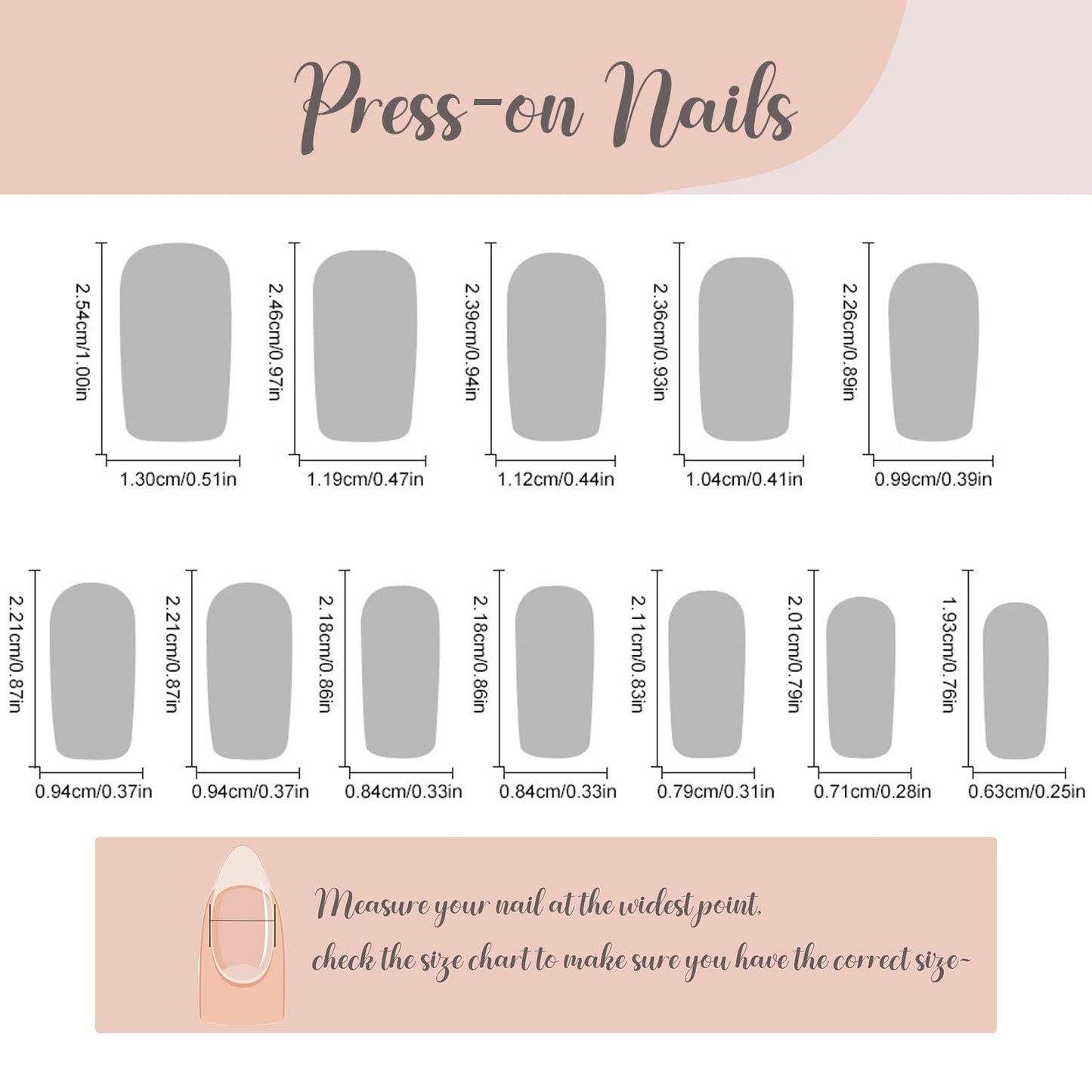 BABALAL Medium Square Press on Nails, Black French Tip Bow Goth Design Handmade Thick Full Cover Acrylic Squoval Glue on Nails 24 Pieces