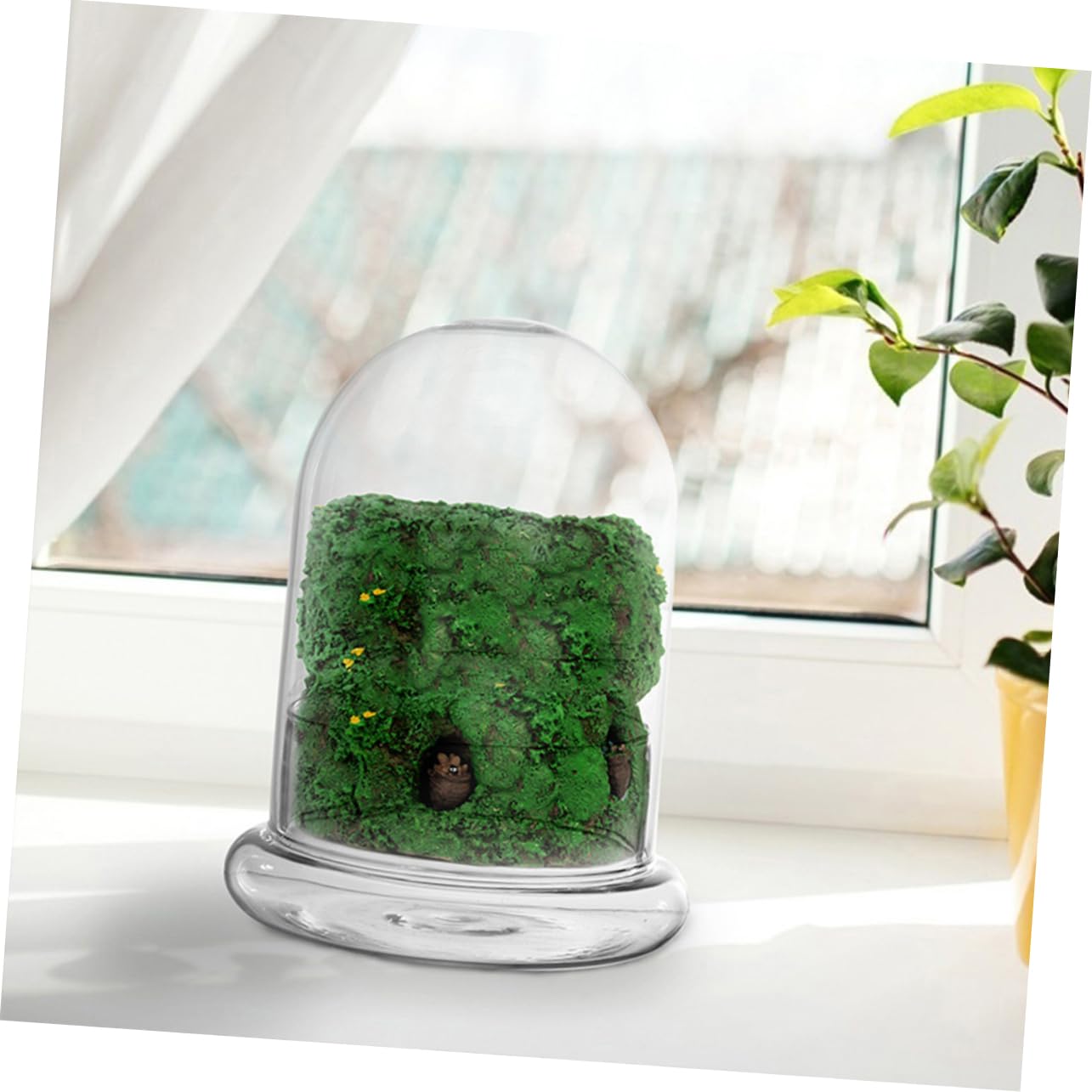 VANZACK 2pcs Moss Landscape Bottle DIY Plant Terrarium Glass Container for Indoor Home