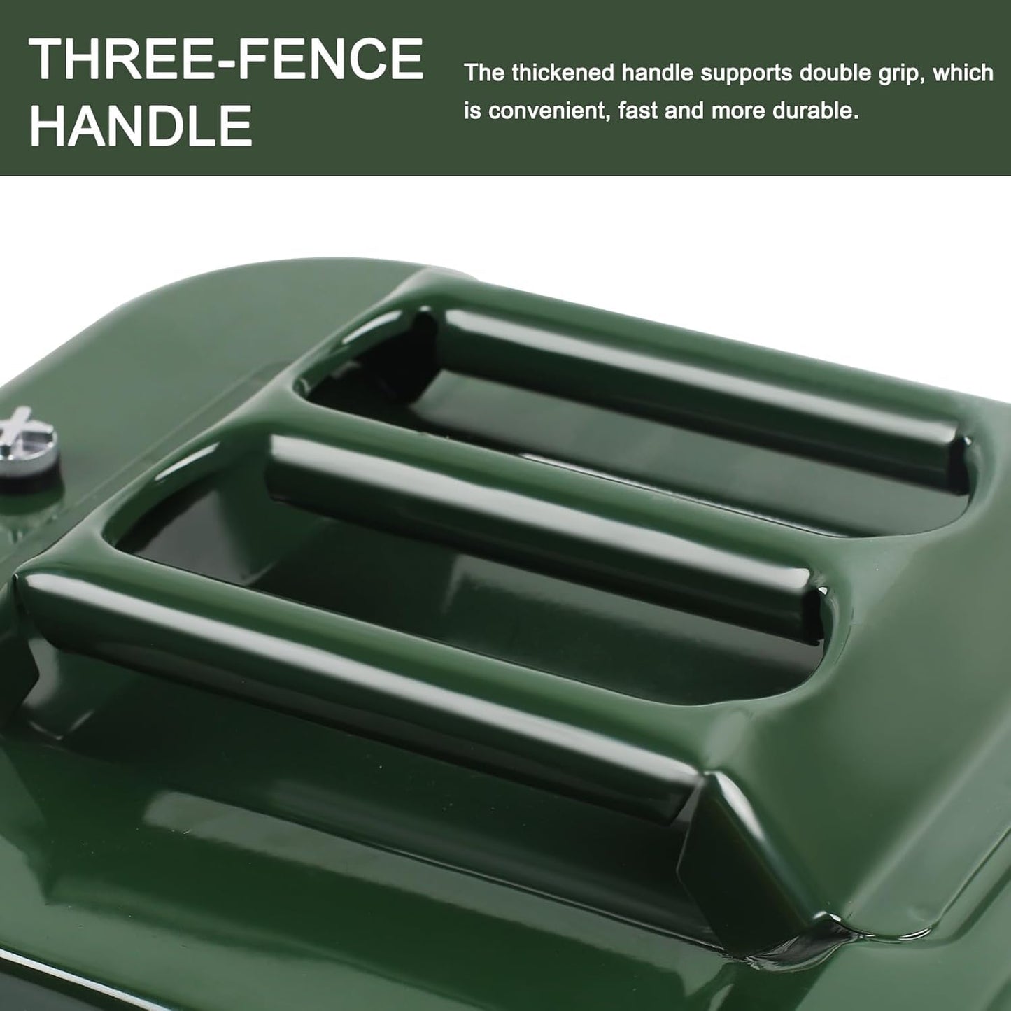 5 Gallon Metal Watering Can, Water Can with Removable Spout Square Design, Watering Can for Garden Flower Plants, Water Container Camping (20L）