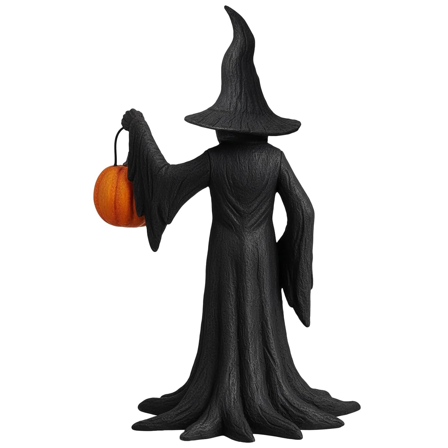 YYPLIAN Gothic Witch Halloween Resin Figurine, 8" Witches Holding Pumpkin Lantern Statue Spooky Witchcraft Ornament for Halloween Home Party Tabletop Decoration (Witch Hold Pumpkin)