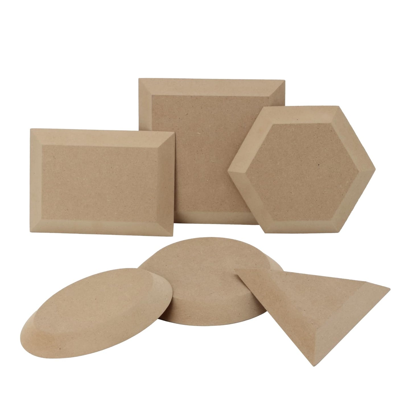 KVMORZE Ceramics Plate Forming Molds, Pottery Molds for Clay Pottery Handbuliding Plates, 6 Shapes Various Sizes Ceramics Pottery Tools and Supplies (6)
