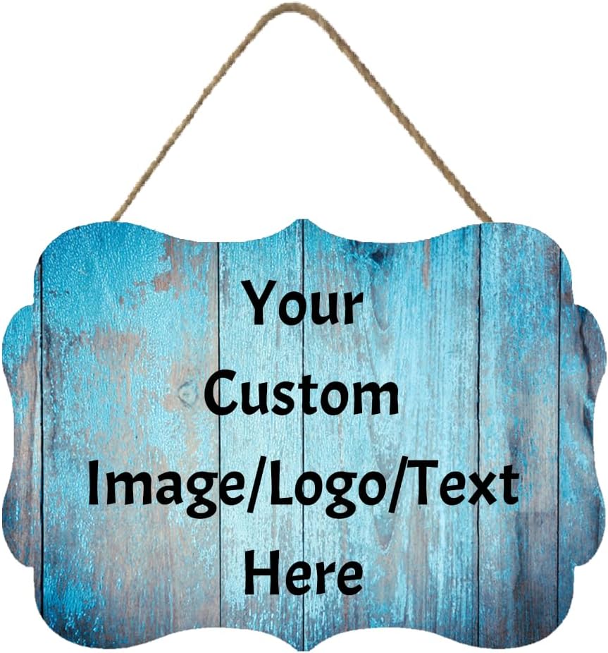 Personalized Custom Wooden Signs with Any Text Name for Home Door Man Cave Bar Family Farmhouse Decorative Home Kitchen Rustic Wall Decor