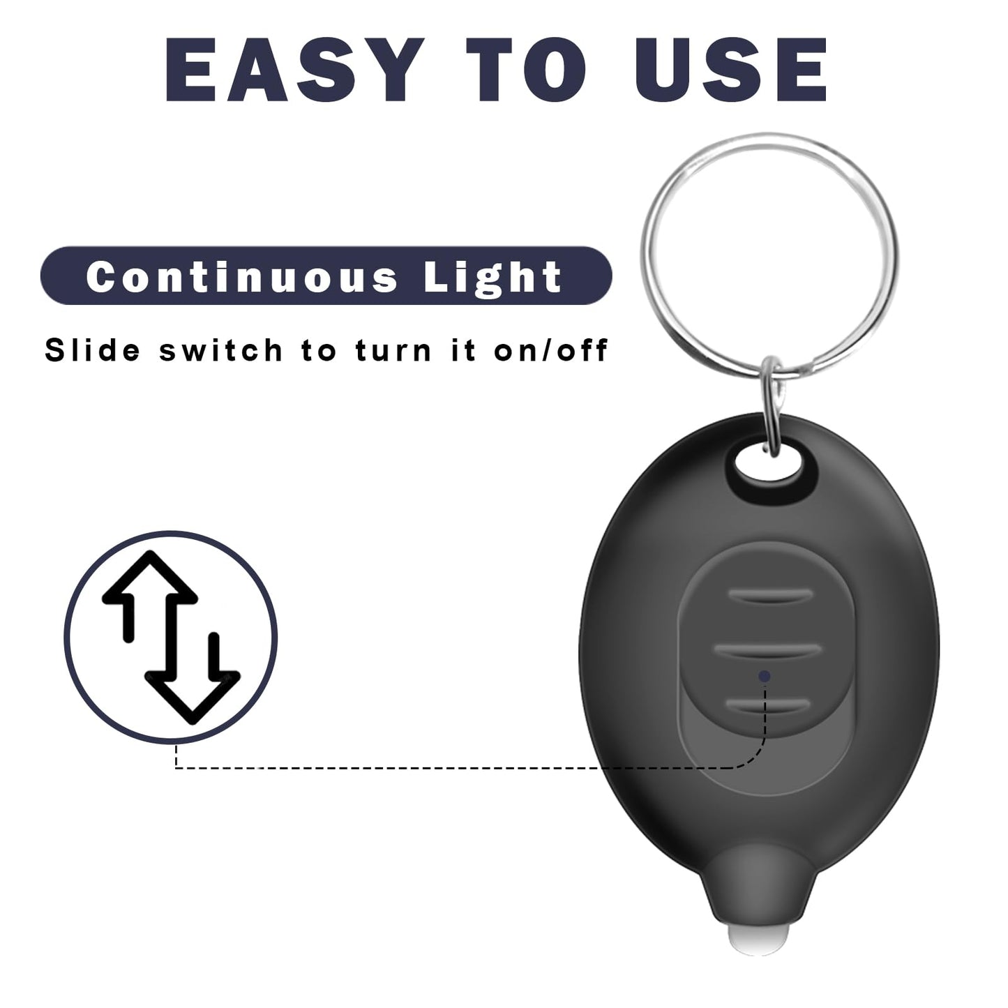 Daemson Mini LED Keychain Flashlight, Ultra Bright Tiny Flashlight, Small Keychain Flashlight White Light, Micro Pocket Key Ring LED Flashlight for Emergency Lighting - Multicolor Shell (32PCS)