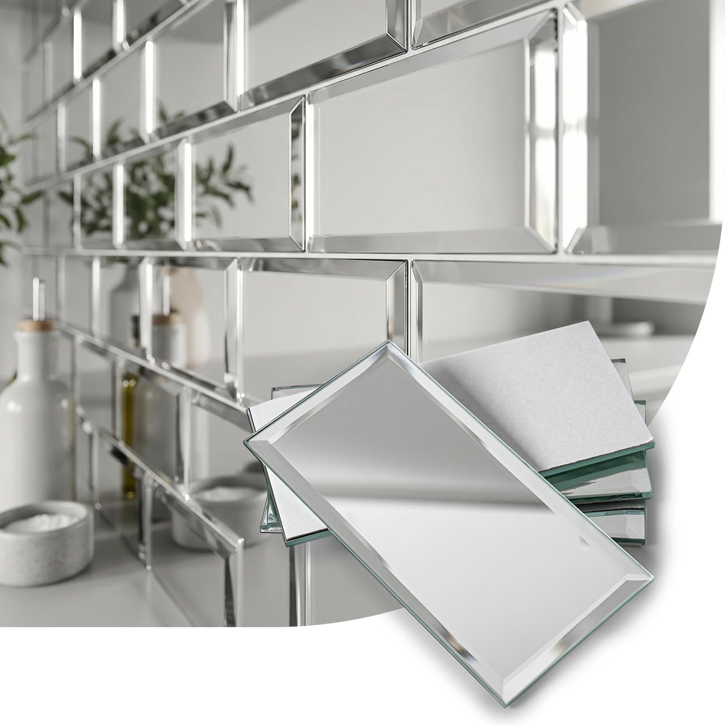 SODI MOSAIC Peel and Stick Mirror Tiles