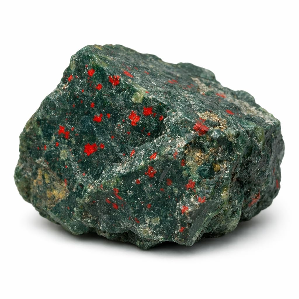 Healing Crystal Stones, 1.25-2.0" Large Reiki Healing Gemstones Natural Tumbled Polished Stones for Energy Witchcraft Therapy Meditation Pack 2 (Bloodstone)