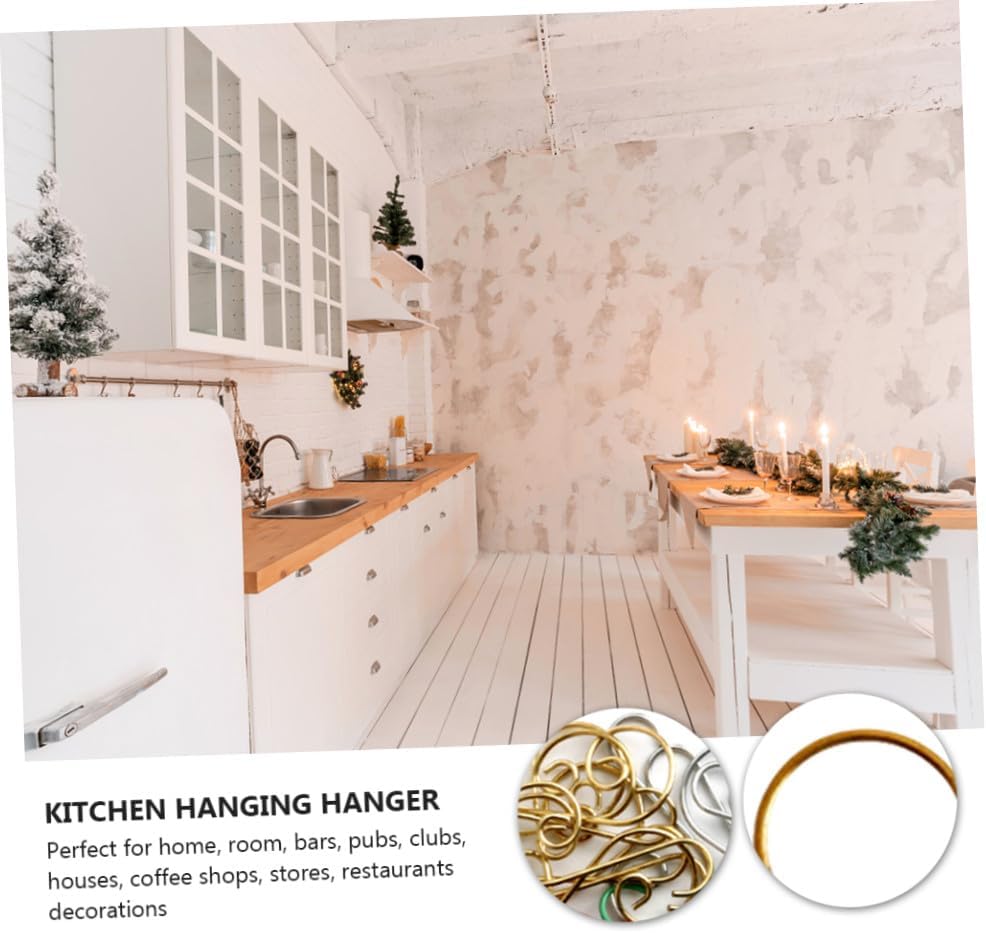 100pcs Christmas Tree Hooks Metal Ornament Hangers for Holiday Decor Sturdy for Stockings and Festive Displays for Home Event Use